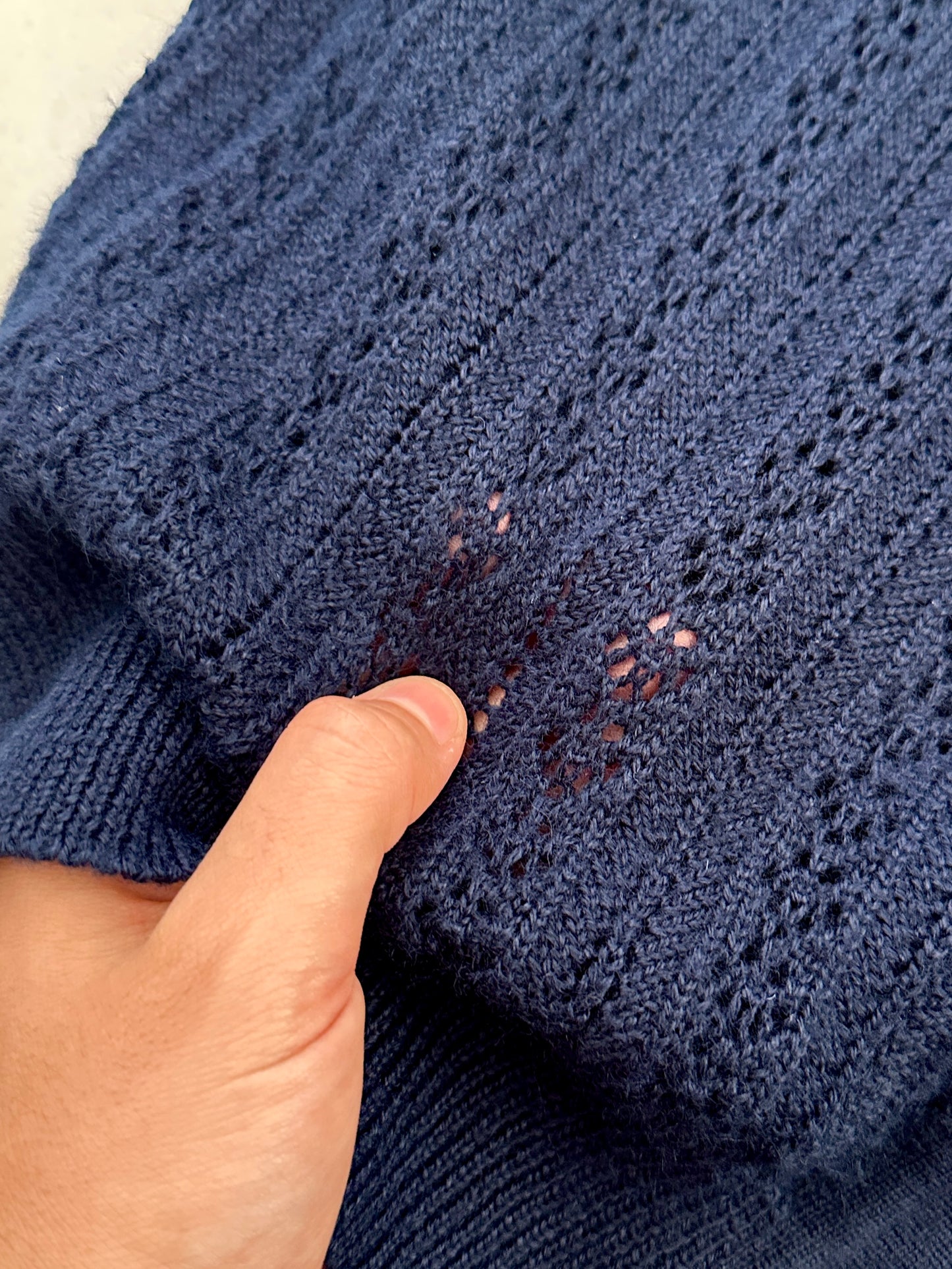 Romantic vintage pointelle cardigan