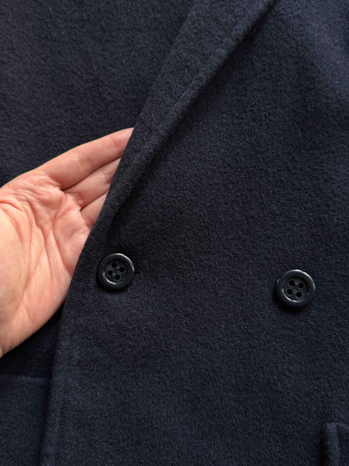 Navy Blue Wool Peacoat