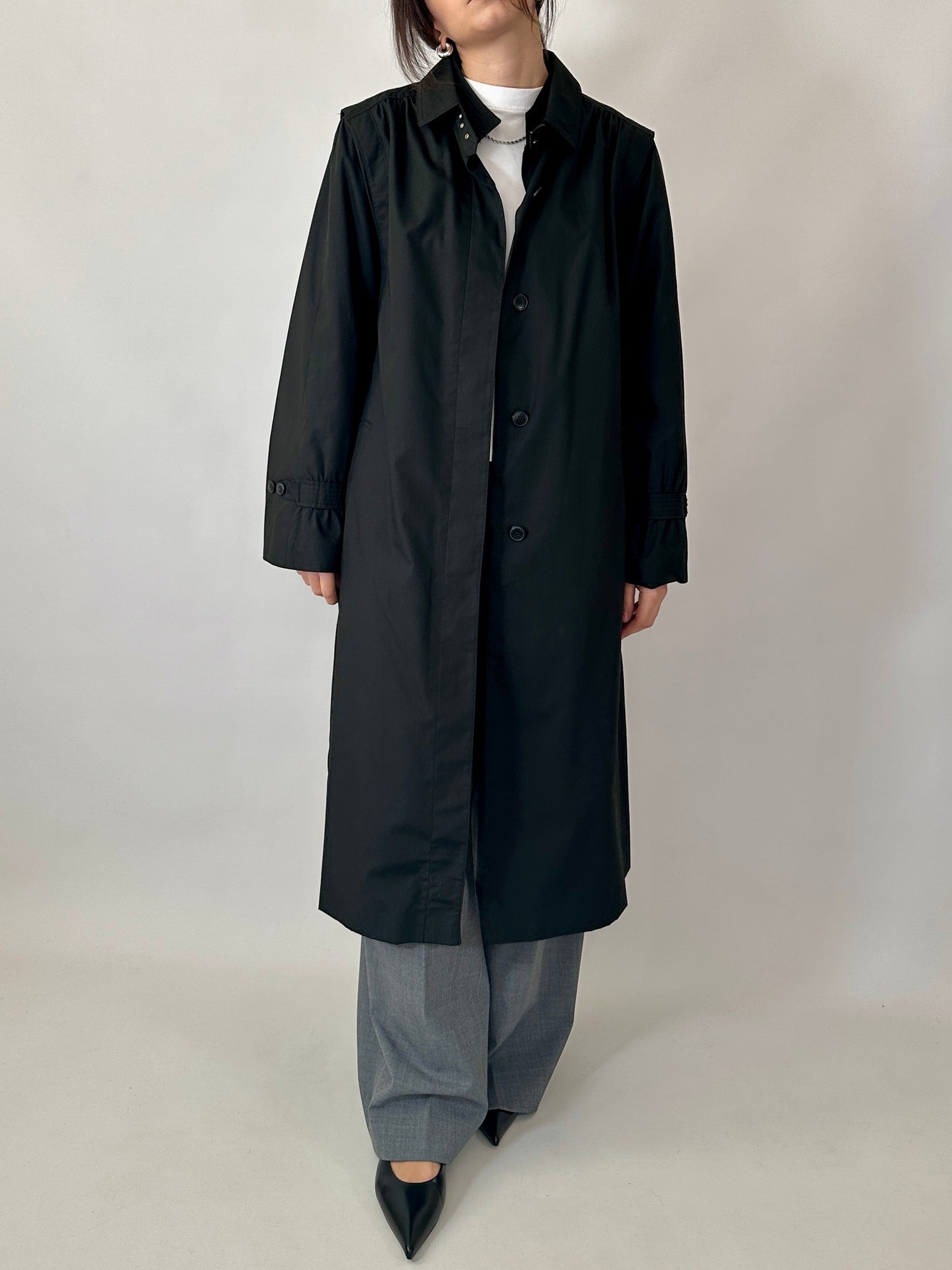 Vintage black trench coat