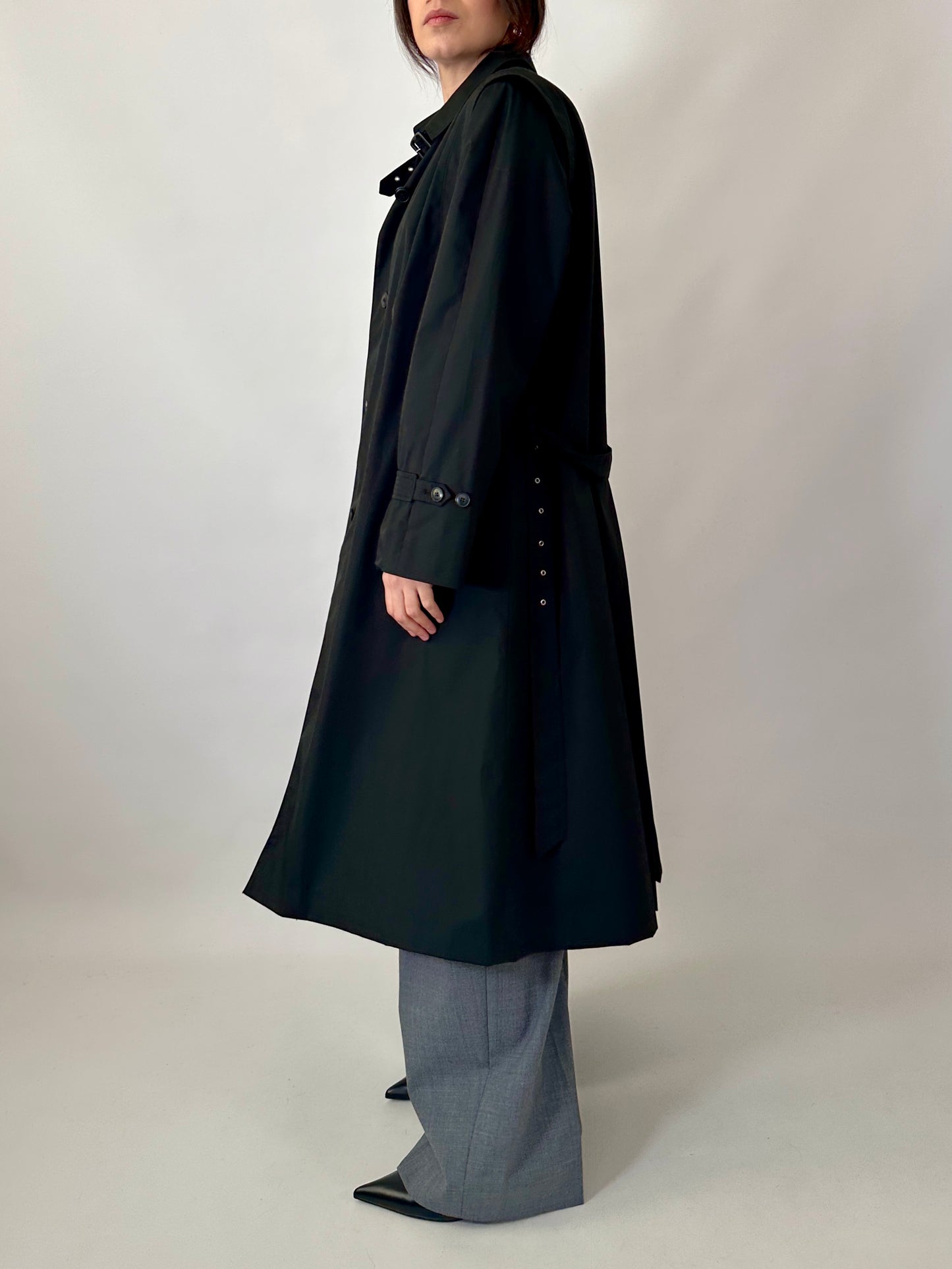 Vintage black trench coat