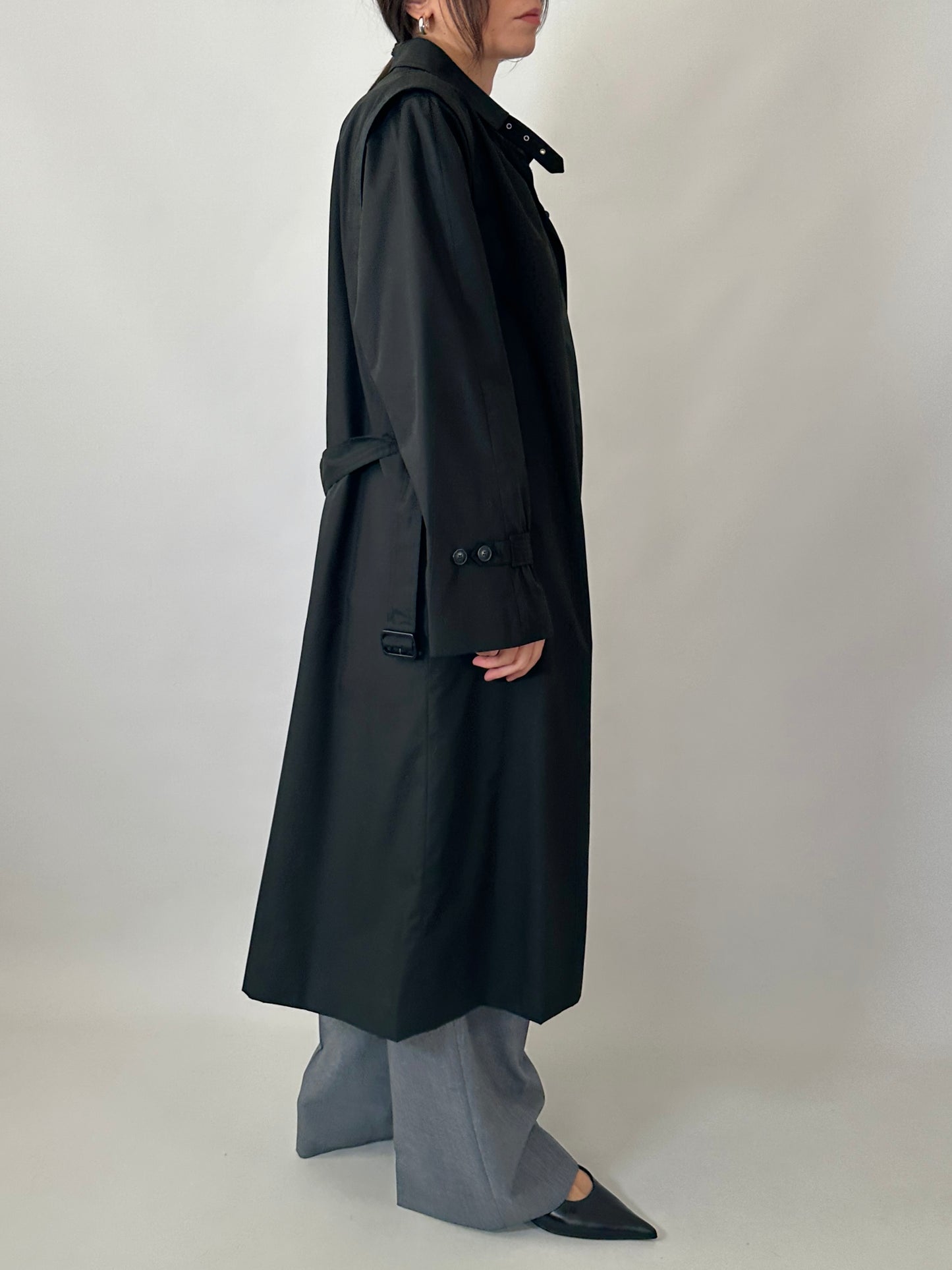 Vintage black trench coat