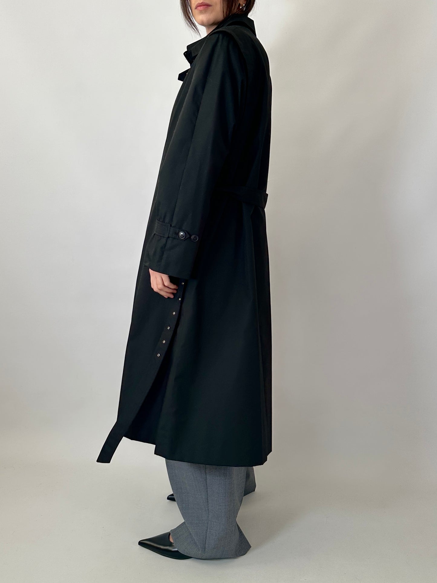 Vintage black trench coat