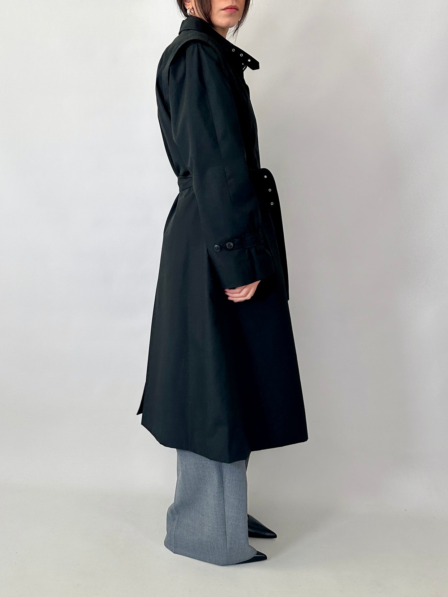 Vintage black trench coat