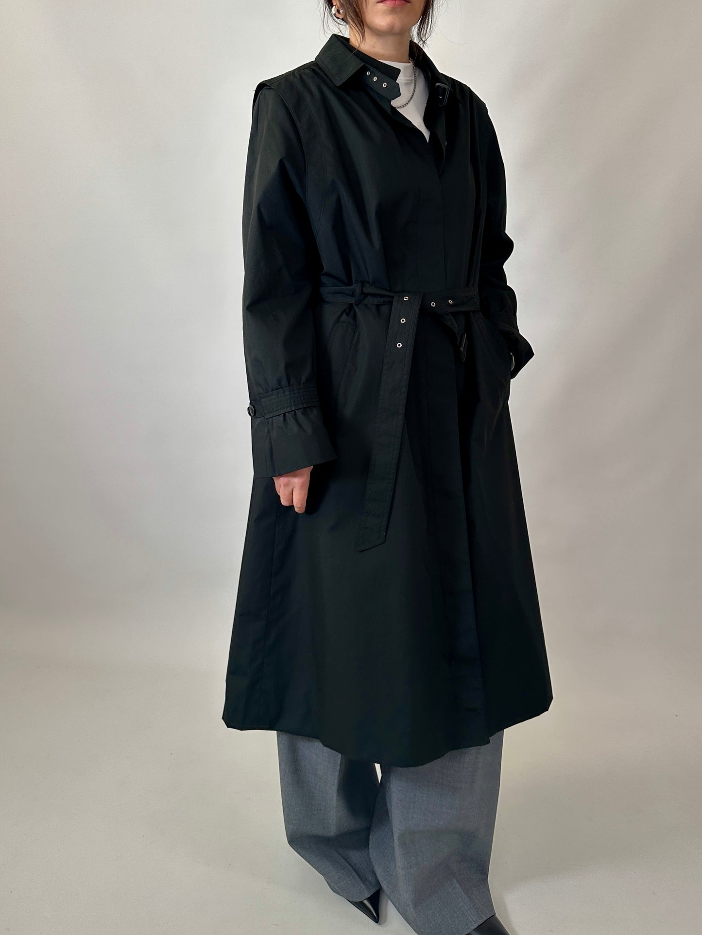 Vintage black trench coat