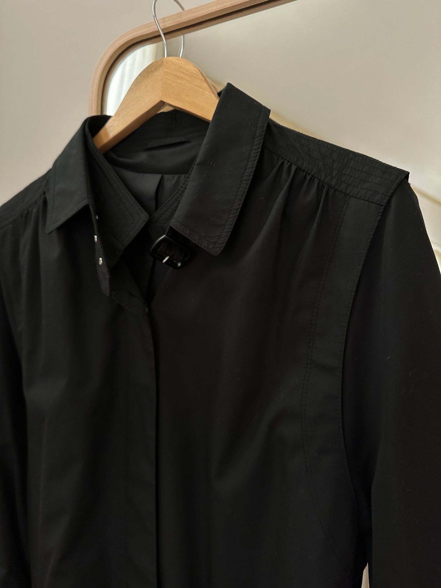 Vintage black trench coat