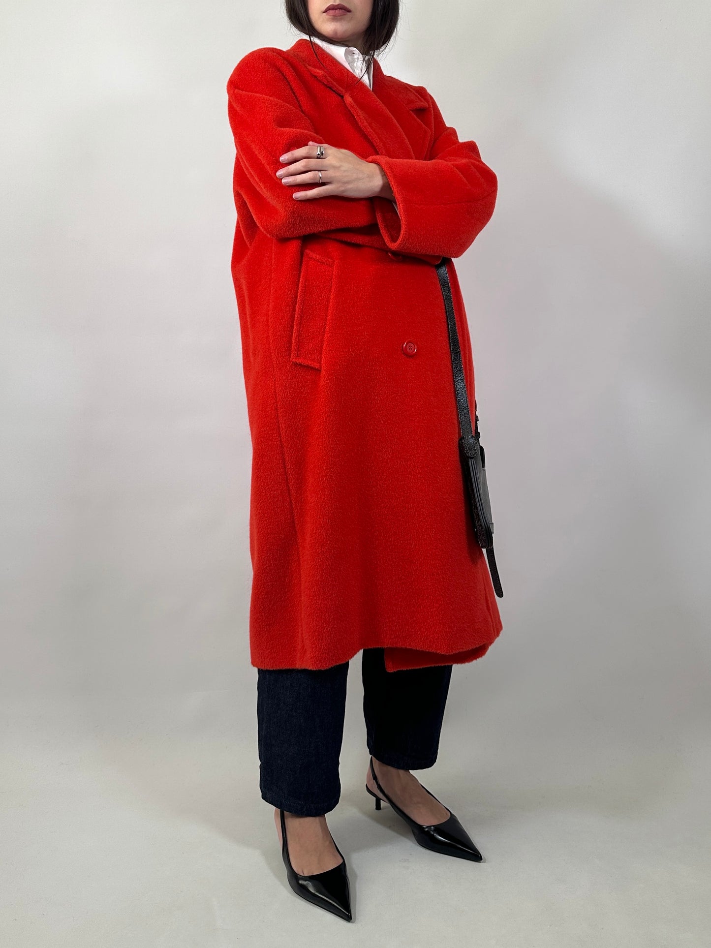 Marina Rinaldi Mohair & Alpaca Fluffy Coat