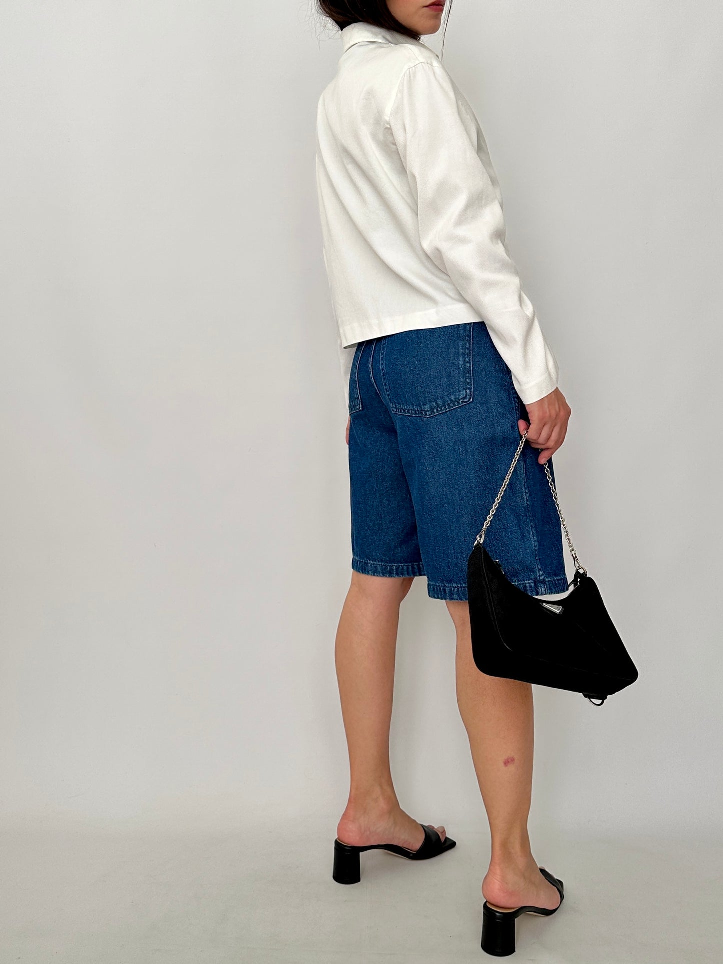 Genny Structured Cotton Boxy Fit Jacket