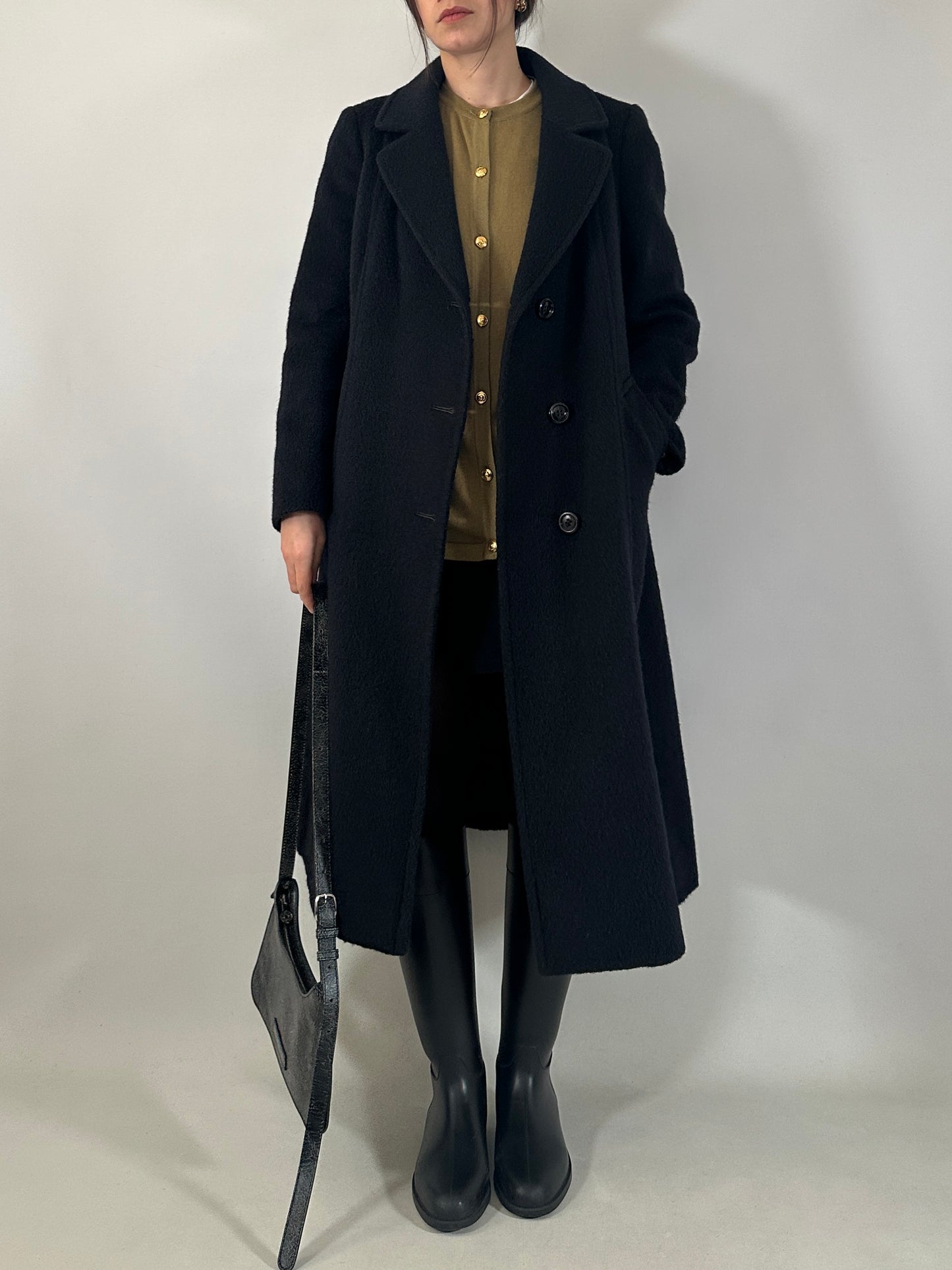 Vintage brushed wool coat