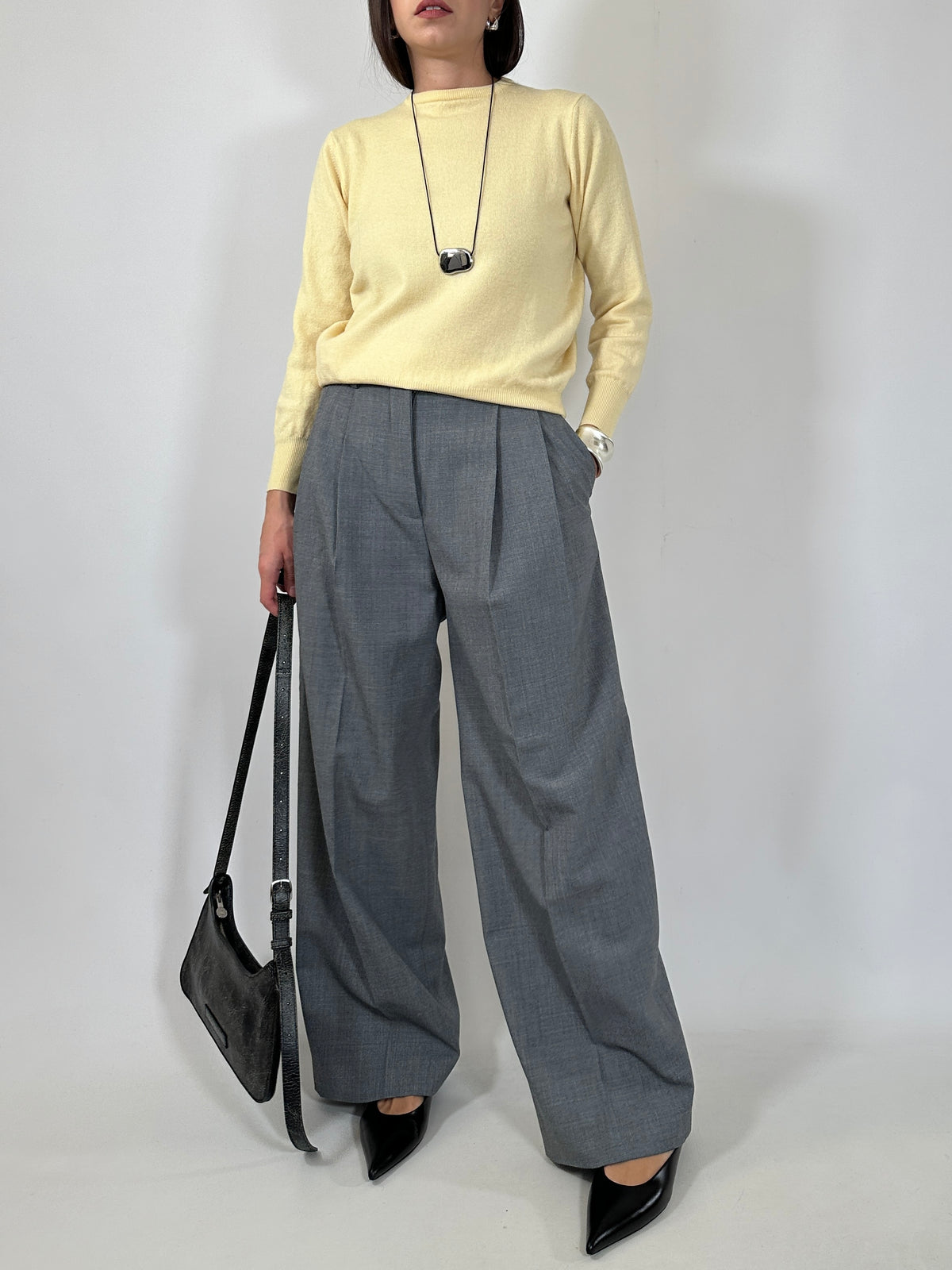 Butter Yellow Lambswool Sweater