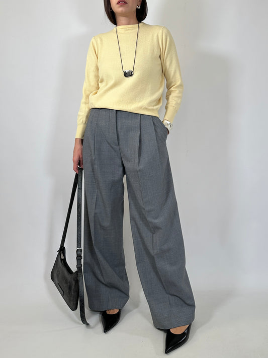 Butter Yellow Lambswool Sweater