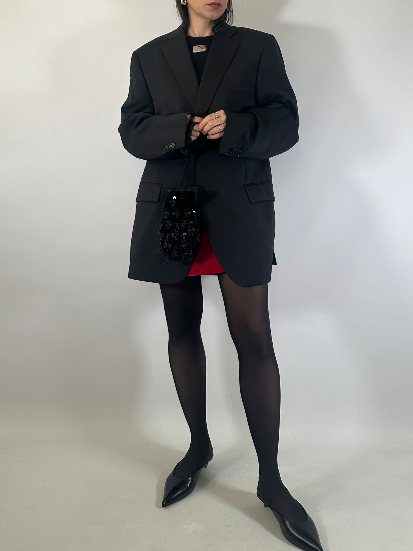 Vintage Black Tailored Blazer