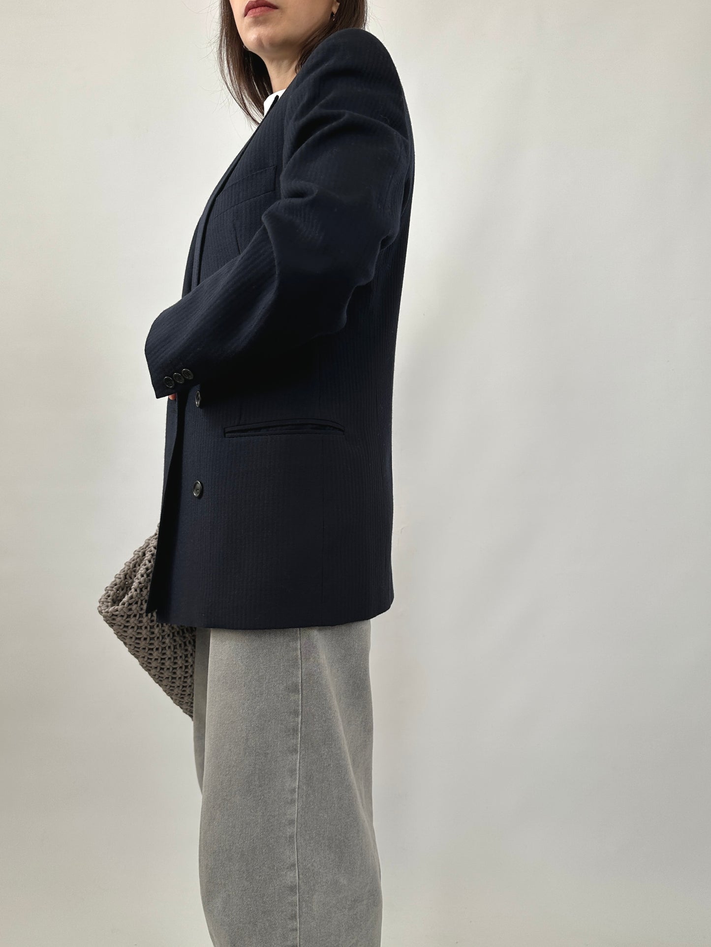 Timeless Tailored Pinstripe Blazer