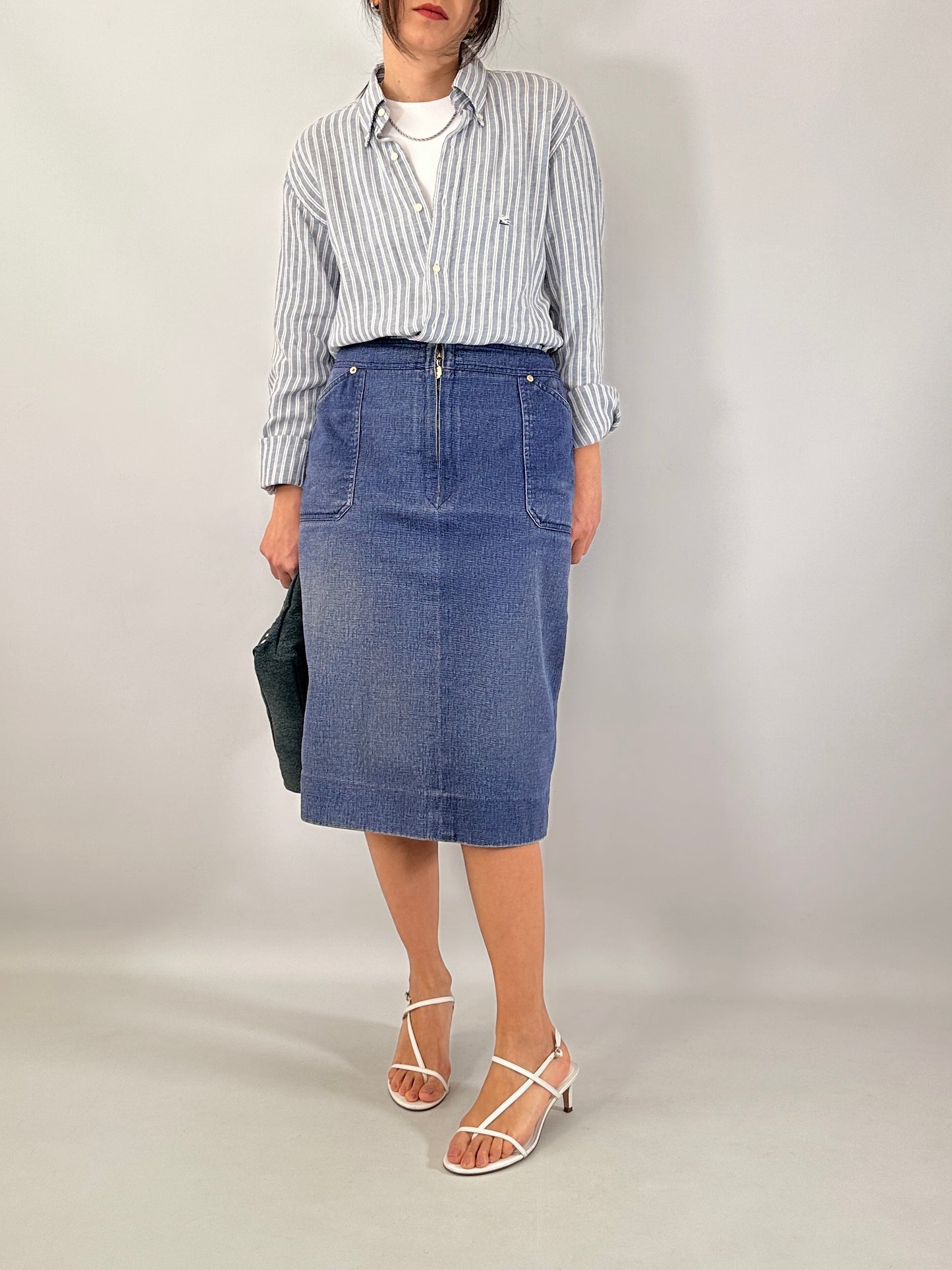 Vintage Celine denim skirt