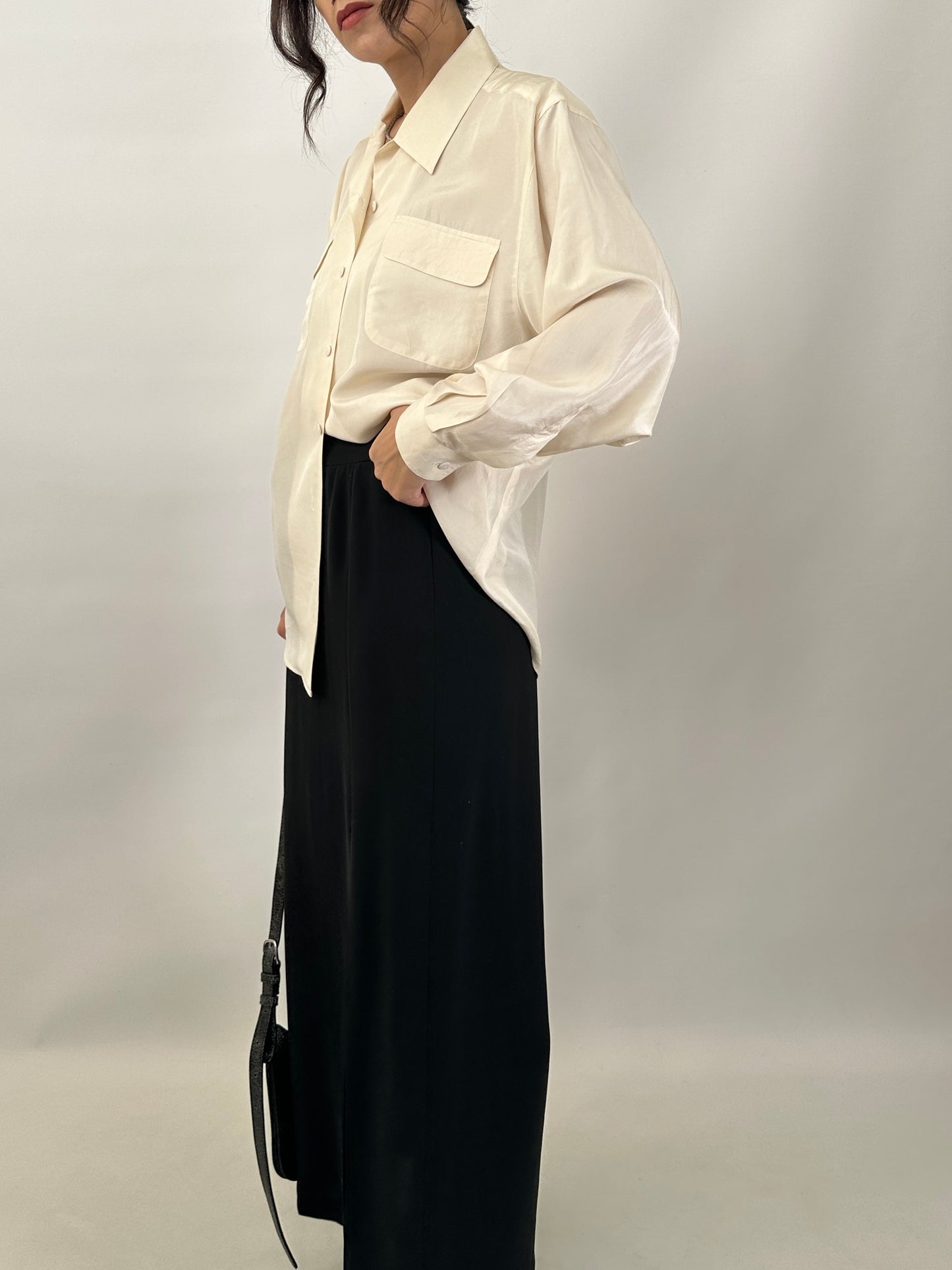 Essential pure silk shirt