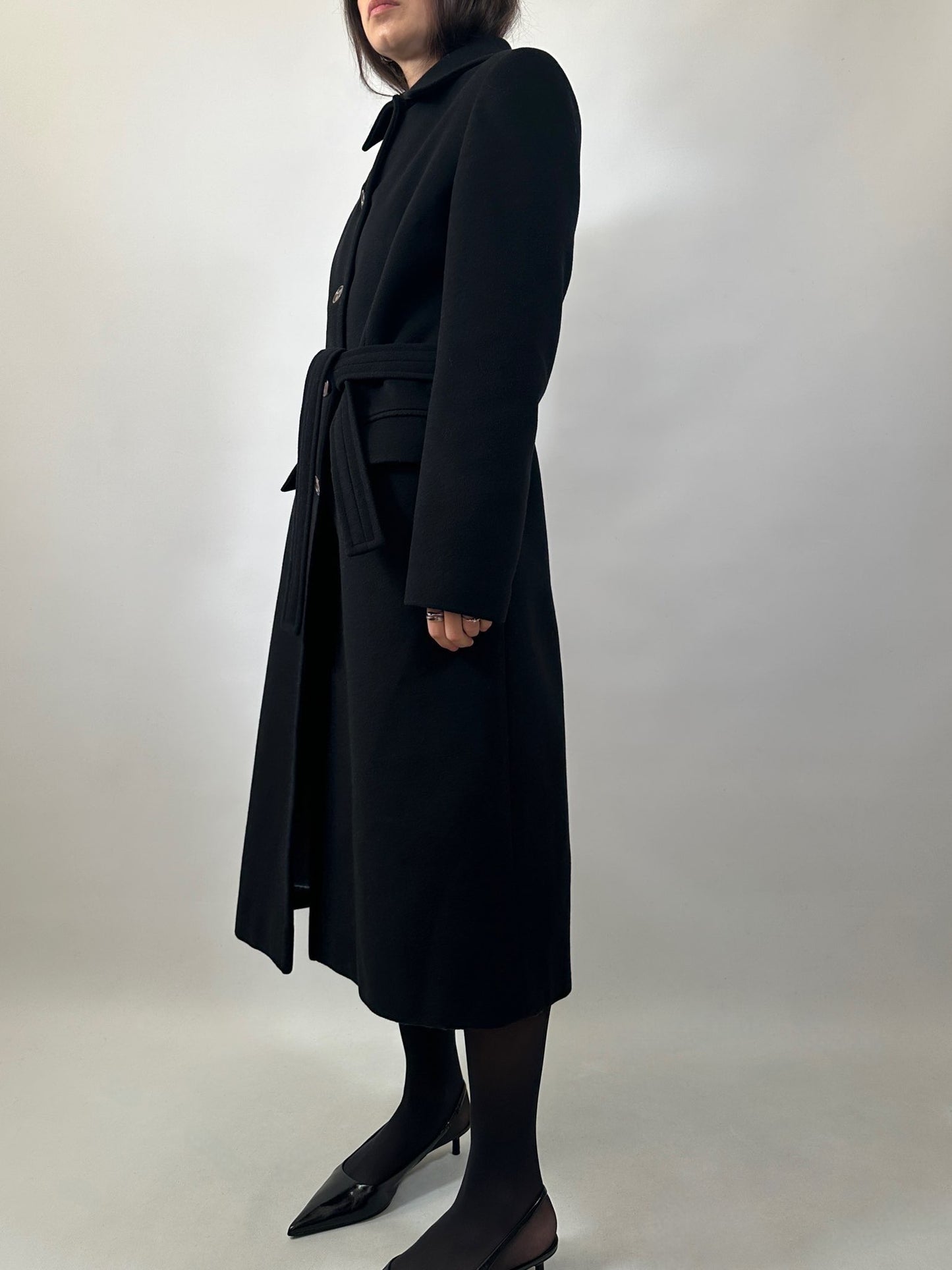 Classic Belted Wool and Cashmere Coat
