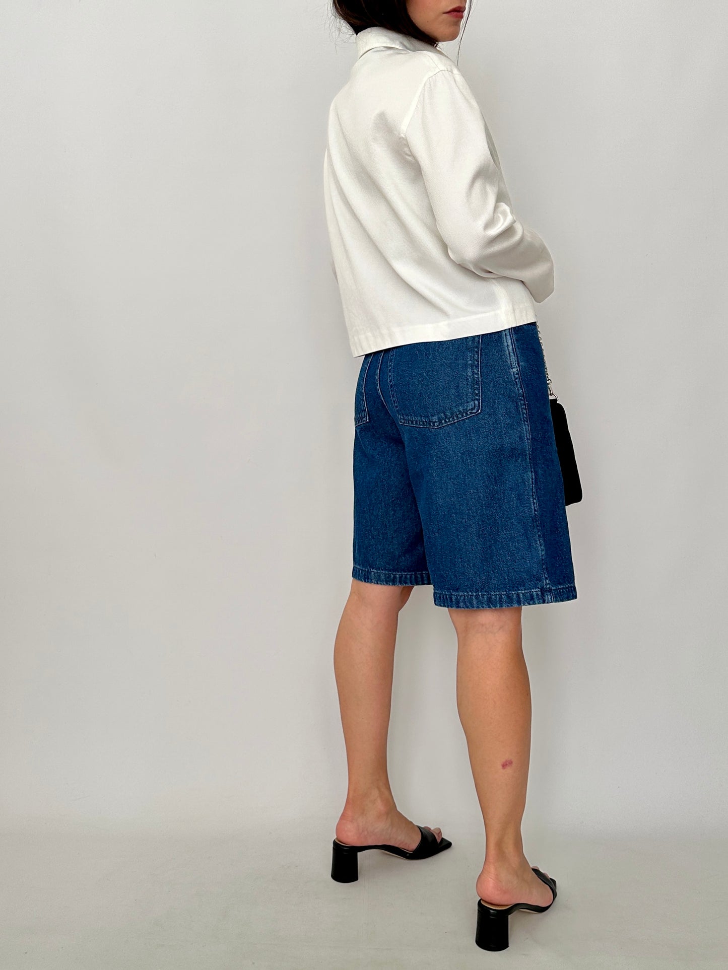 Genny Structured Cotton Boxy Fit Jacket