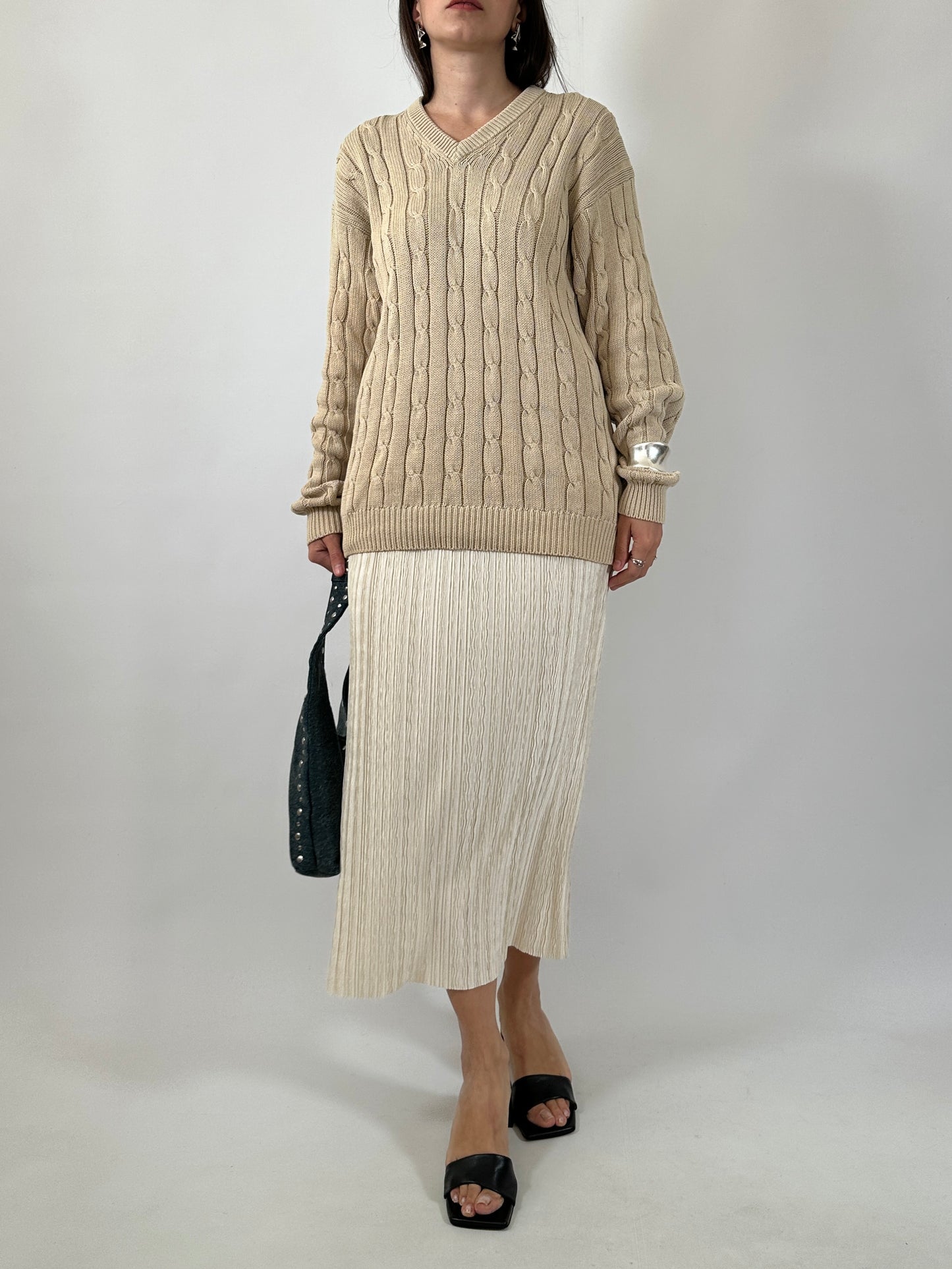 Pure Cotton Cable Knit Sweater