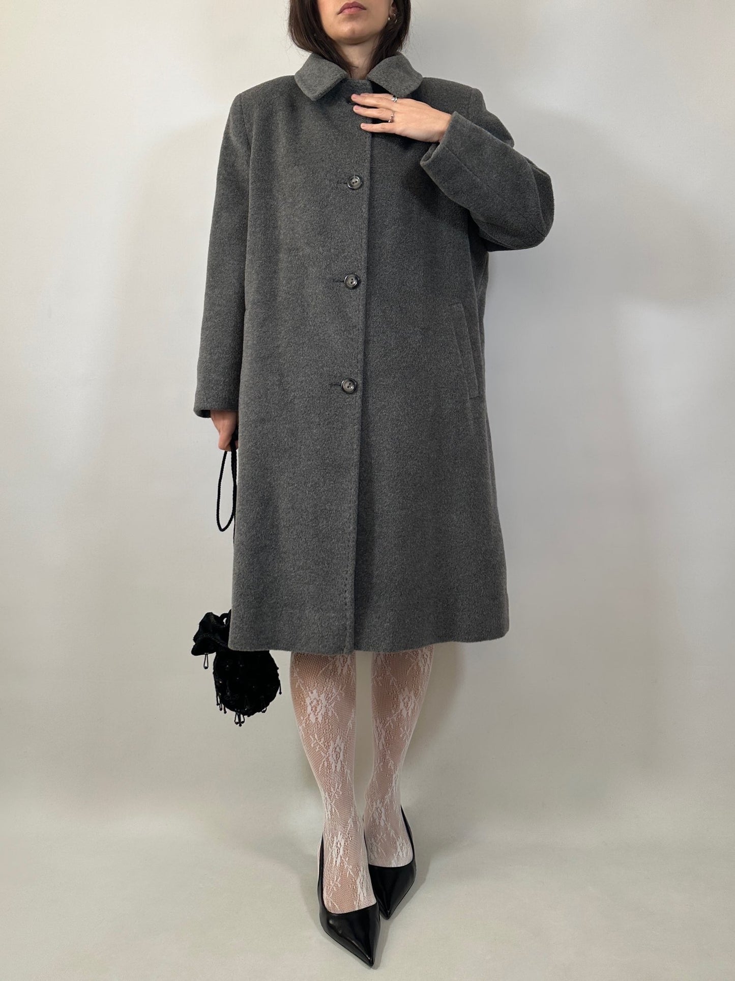 Vintage Mohair and Wool Tailored Coat