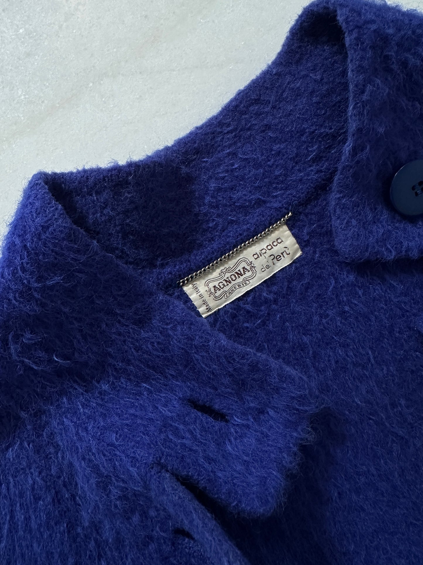 Authentic 1980s Agnona alpaca wool coat