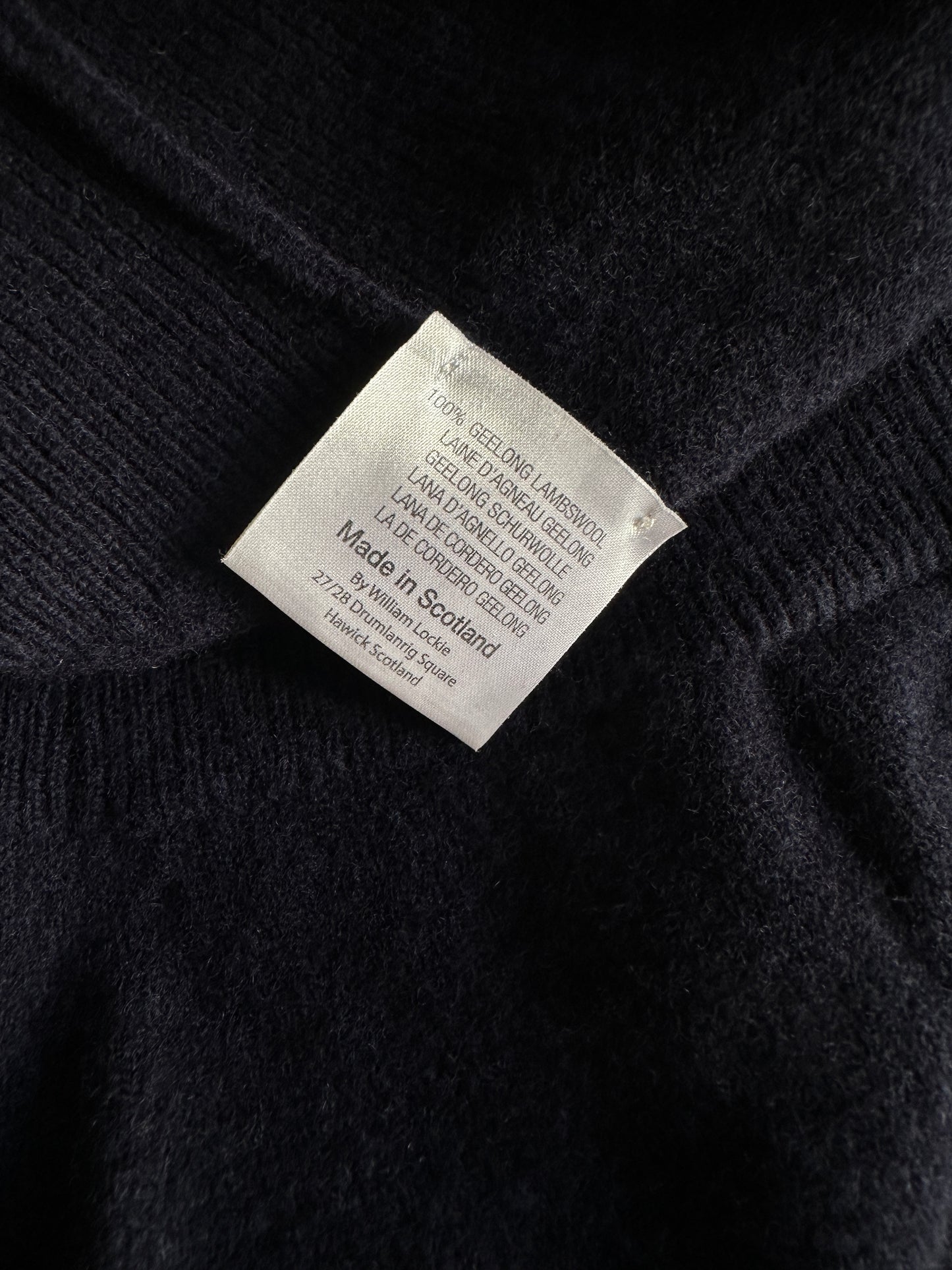 Luxury Geelong Lambswool Cardigan Made in Scotland