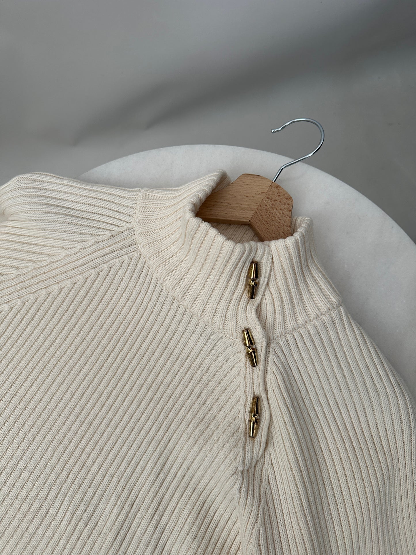 Pure Cotton Ribbed Sweater by Ralph Lauren