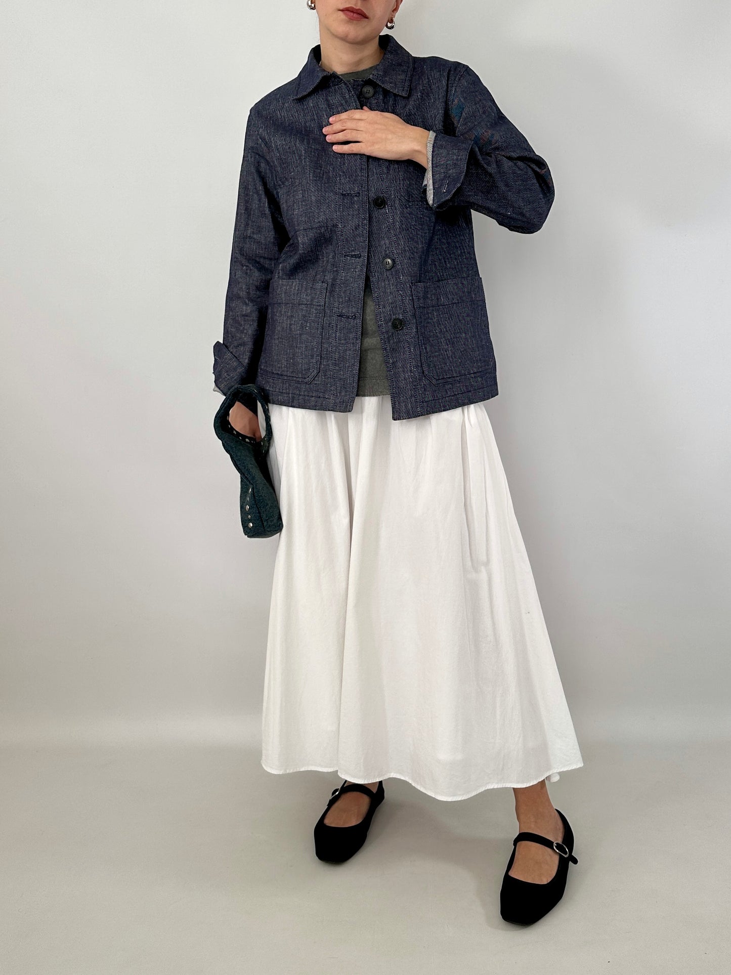 Max Mara linen and cotton denim jacket