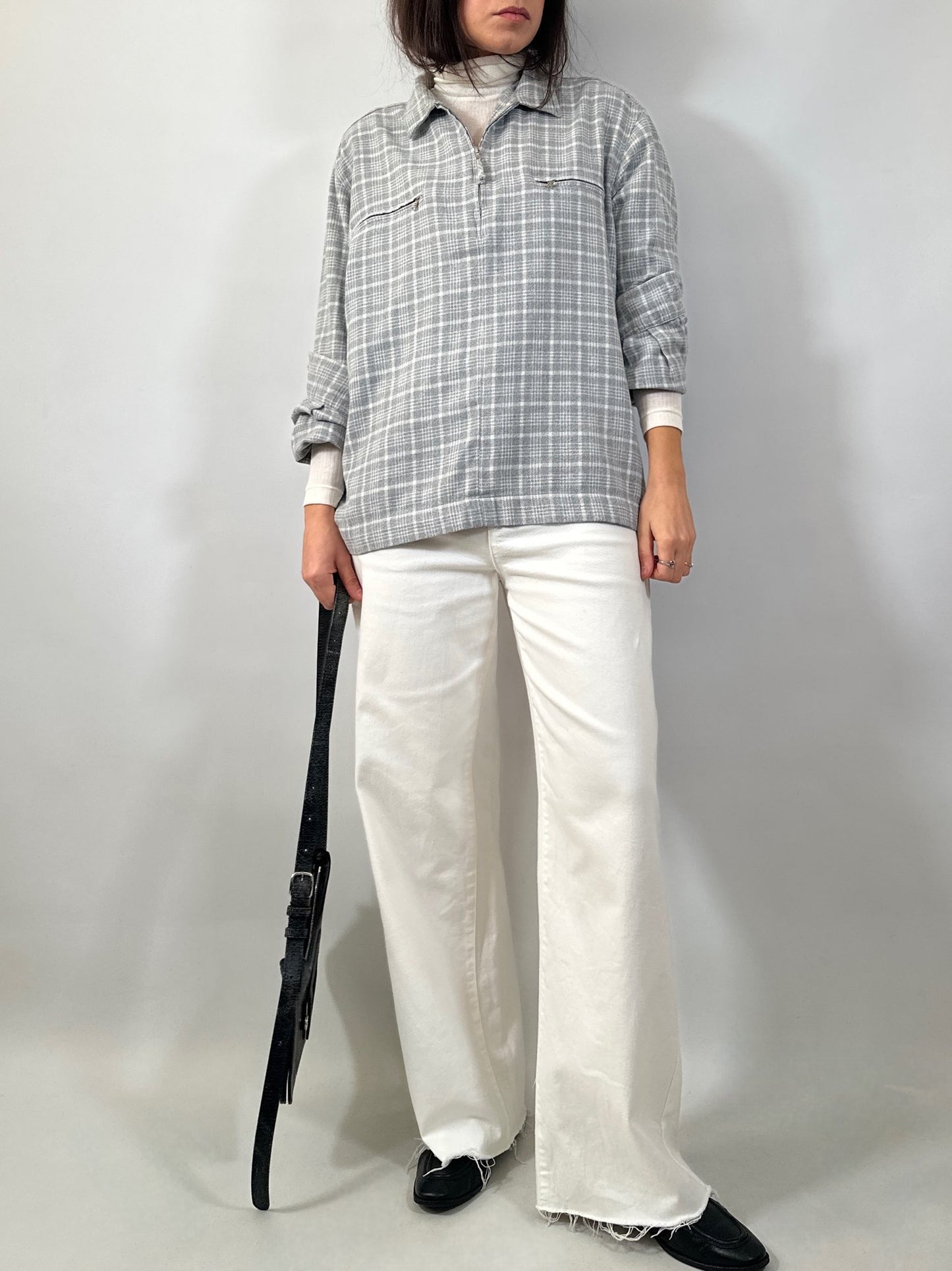 Vintage Marella Flannel Half Zip Shirt