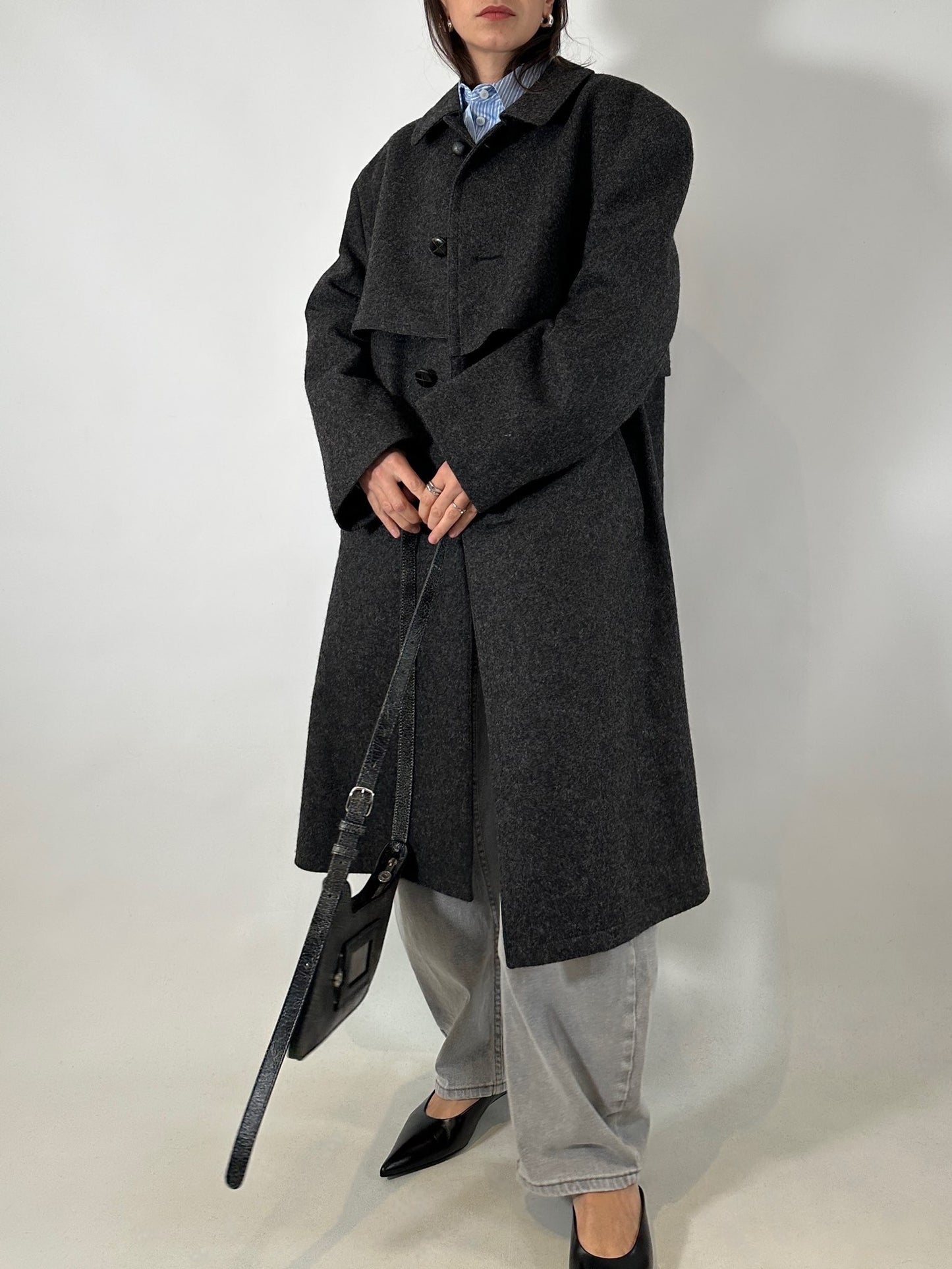 Vintage gray Loden coat
