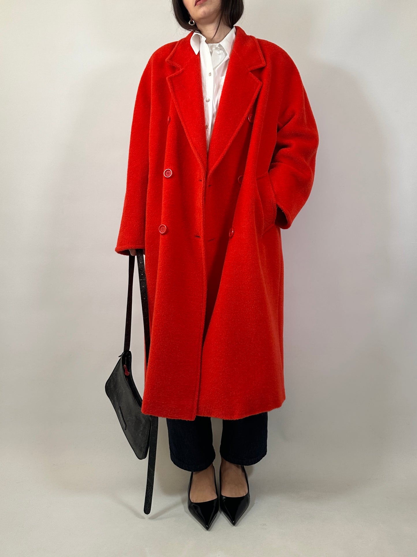 Marina Rinaldi Mohair & Alpaca Fluffy Coat