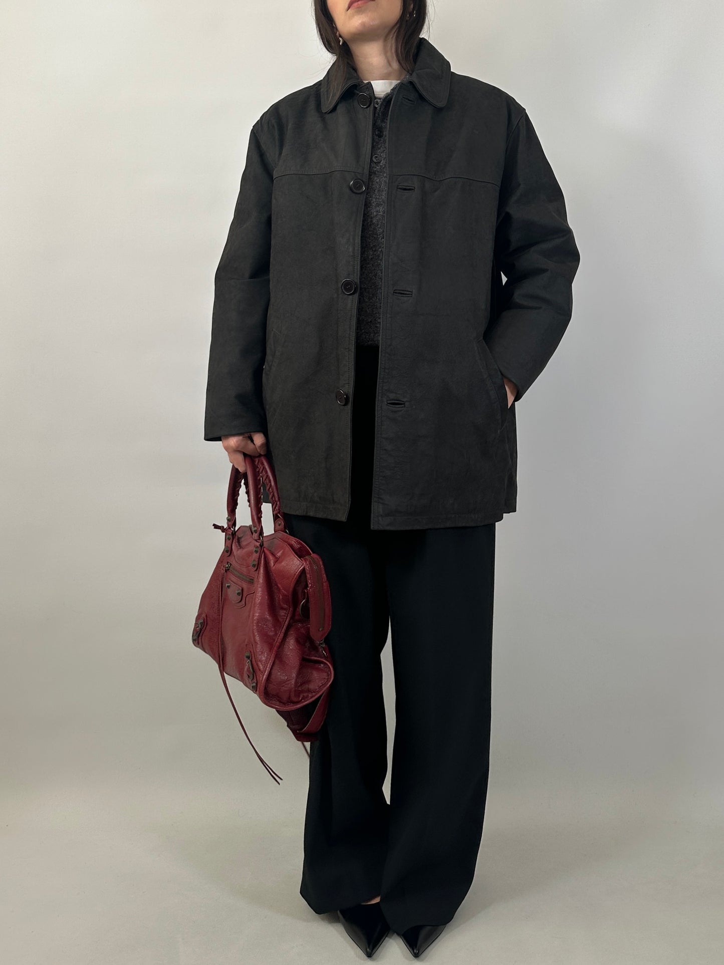 Black Buffalo Leather Jacket