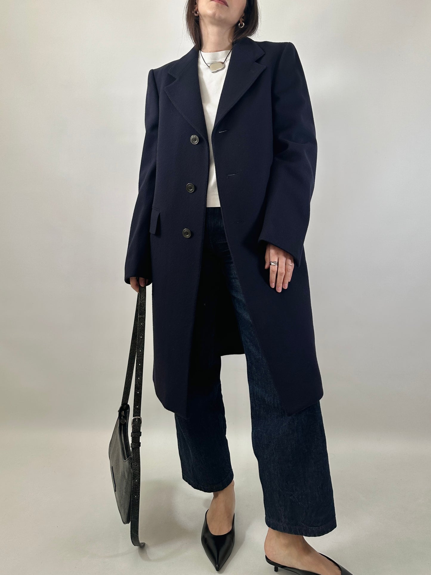 Classic Tailored Navy Coat
