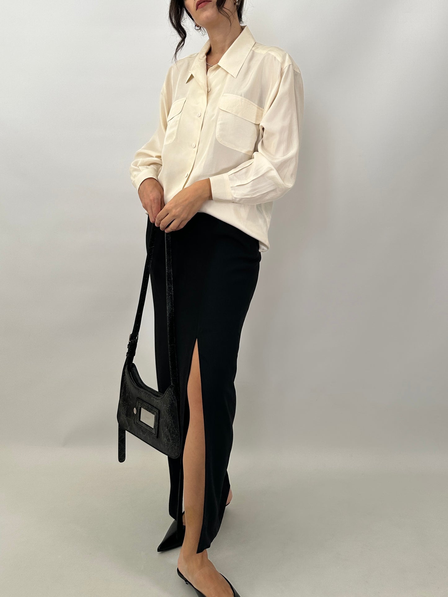 Essential pure silk shirt