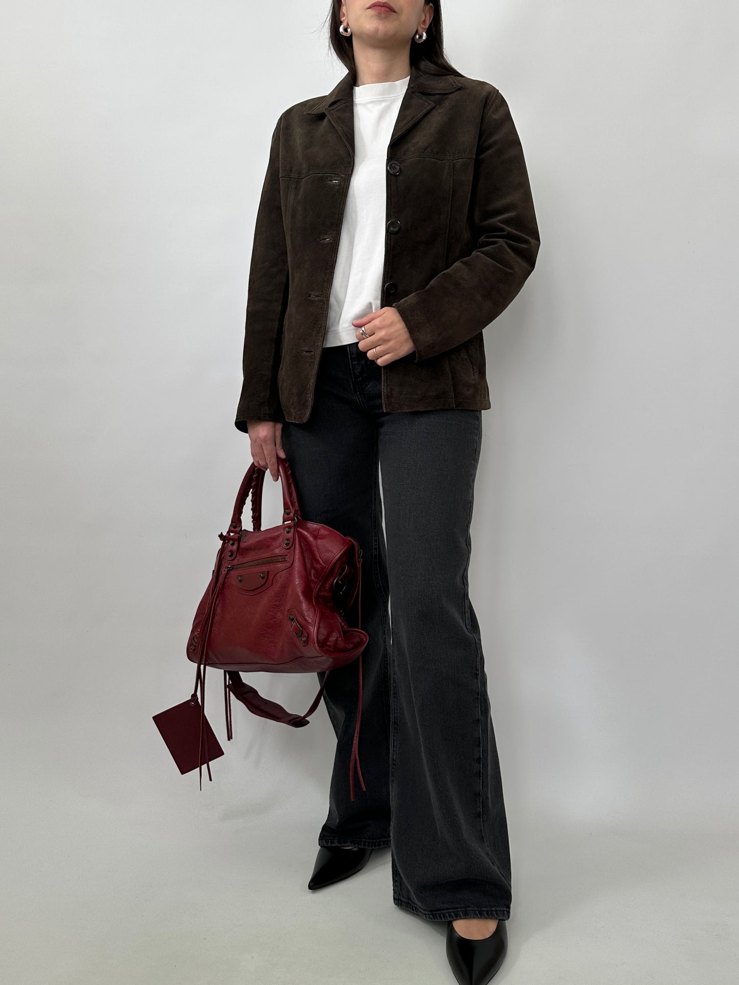 Slim Fit Brown Suede Leather Jacket