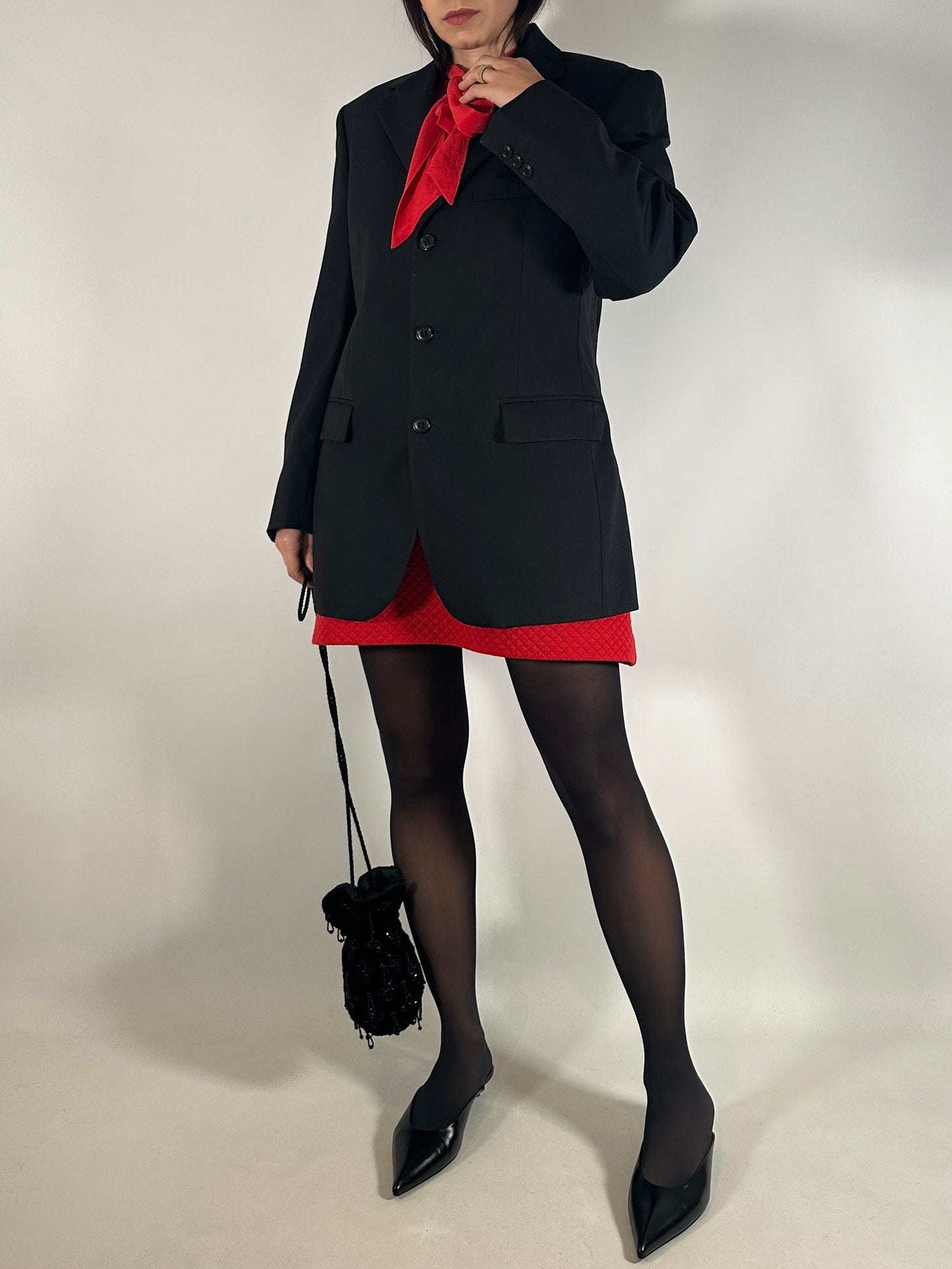 Black Wool Tailored Jacket