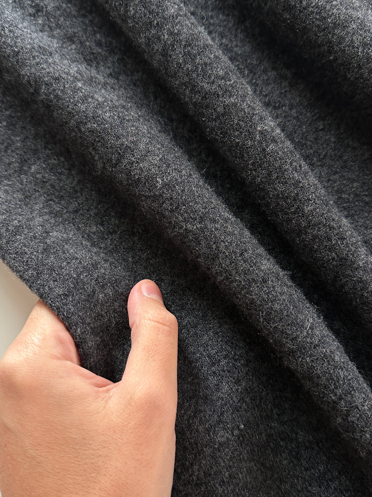 Soft Lambswool Dark Grey Sweater