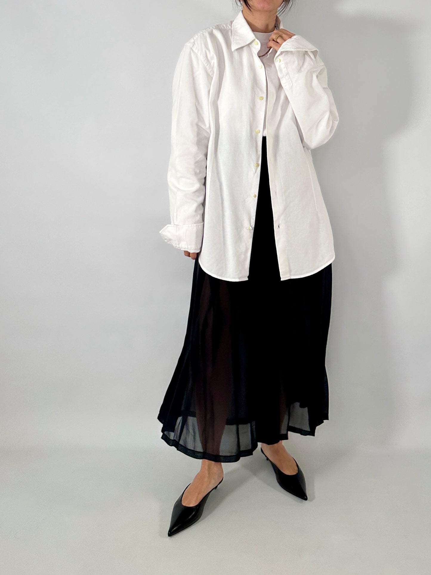 Valentino white cotton classic shirt