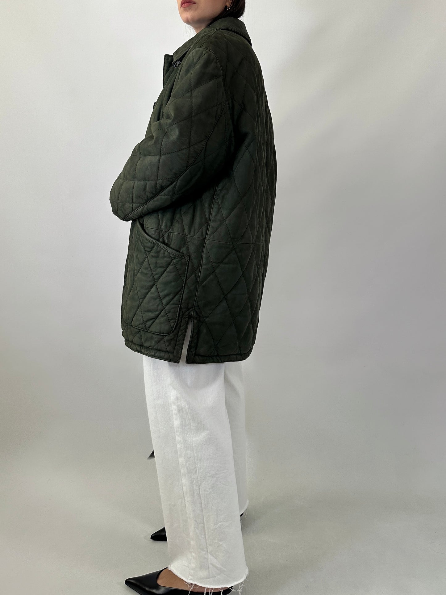 Tailor-made quilted leather jacket