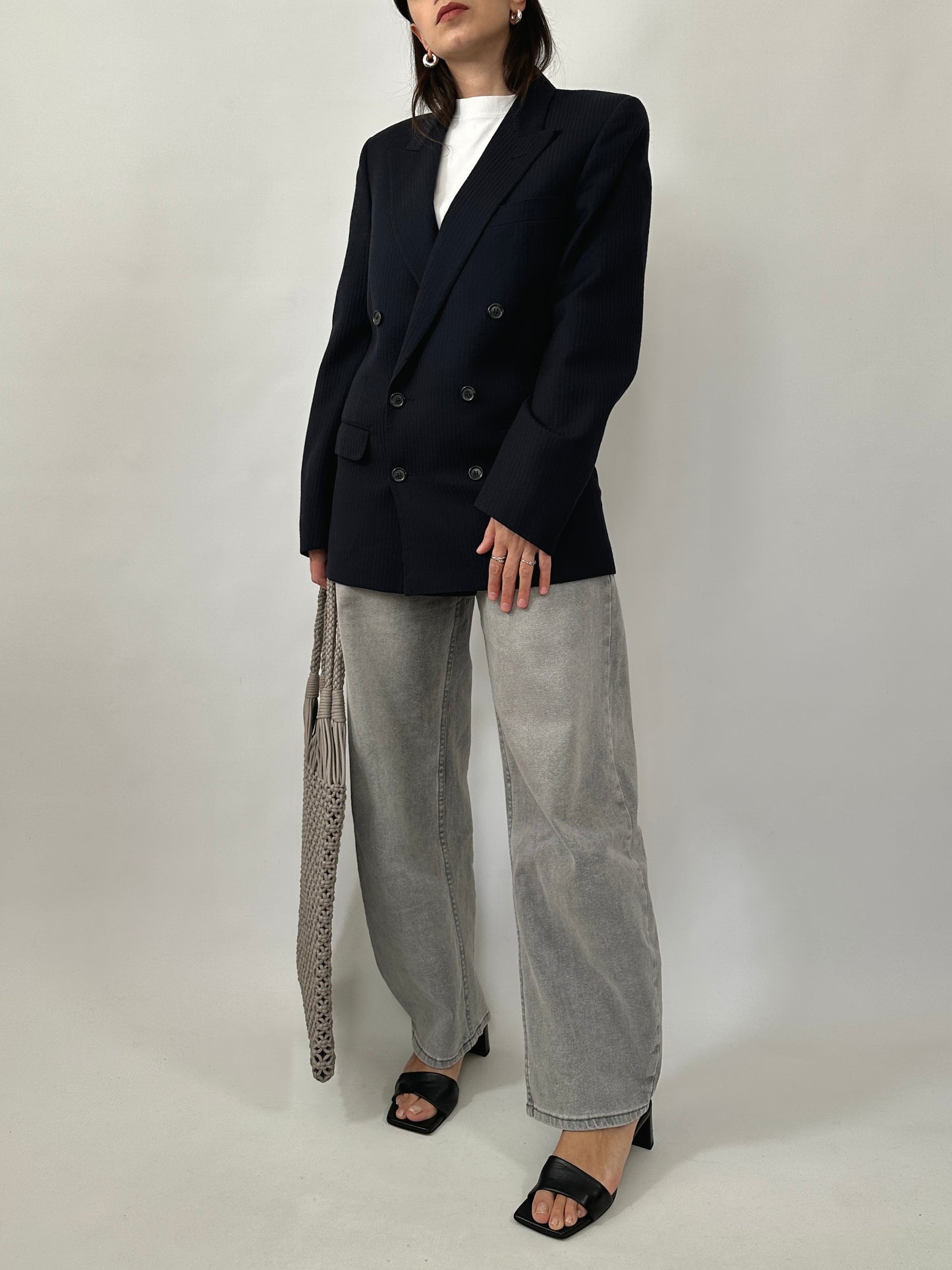 Timeless Tailored Pinstripe Blazer