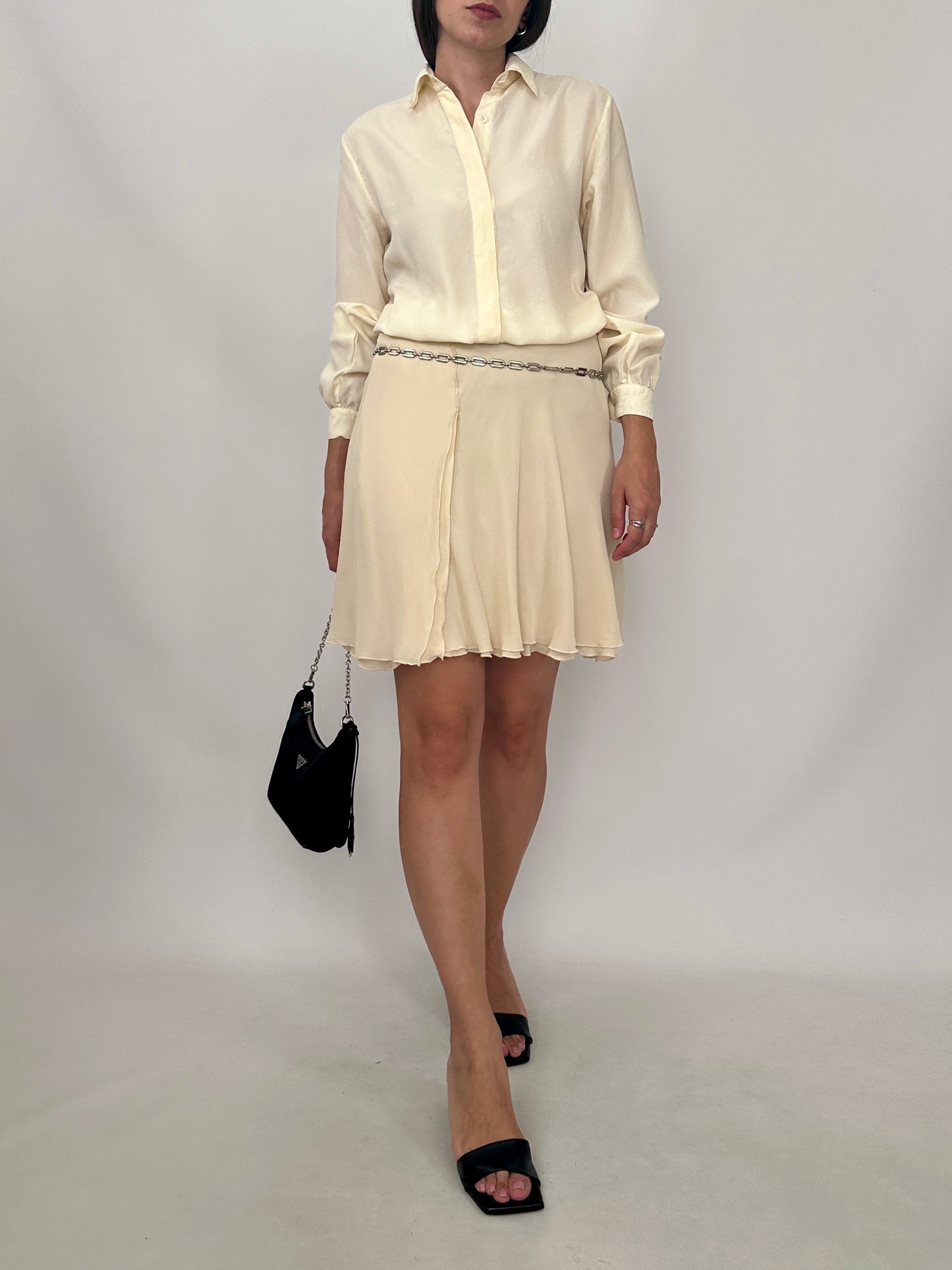 Vintage Silk Mini Skirt