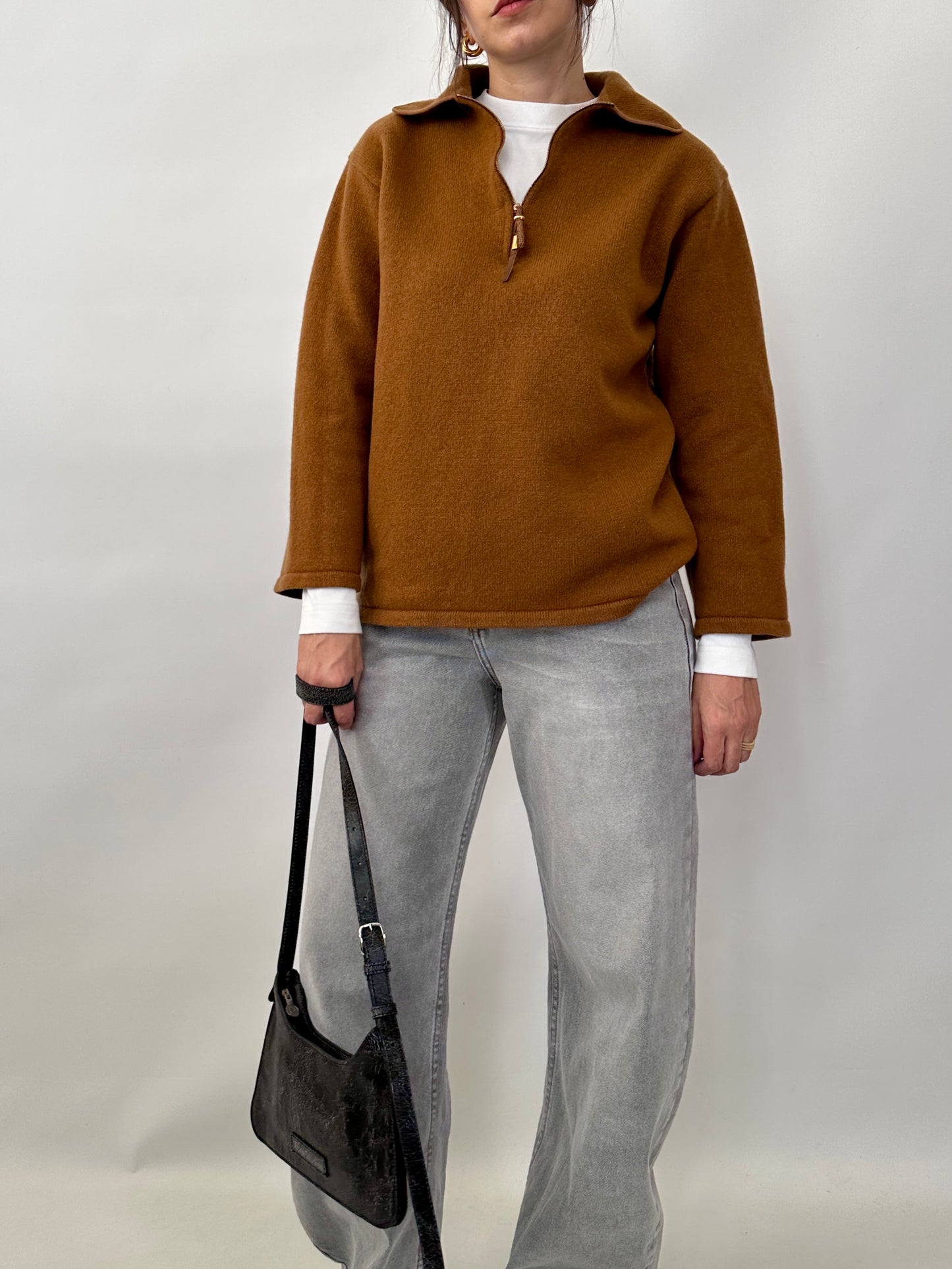 Vintage Gianfranco Ferré cashmere polo sweater