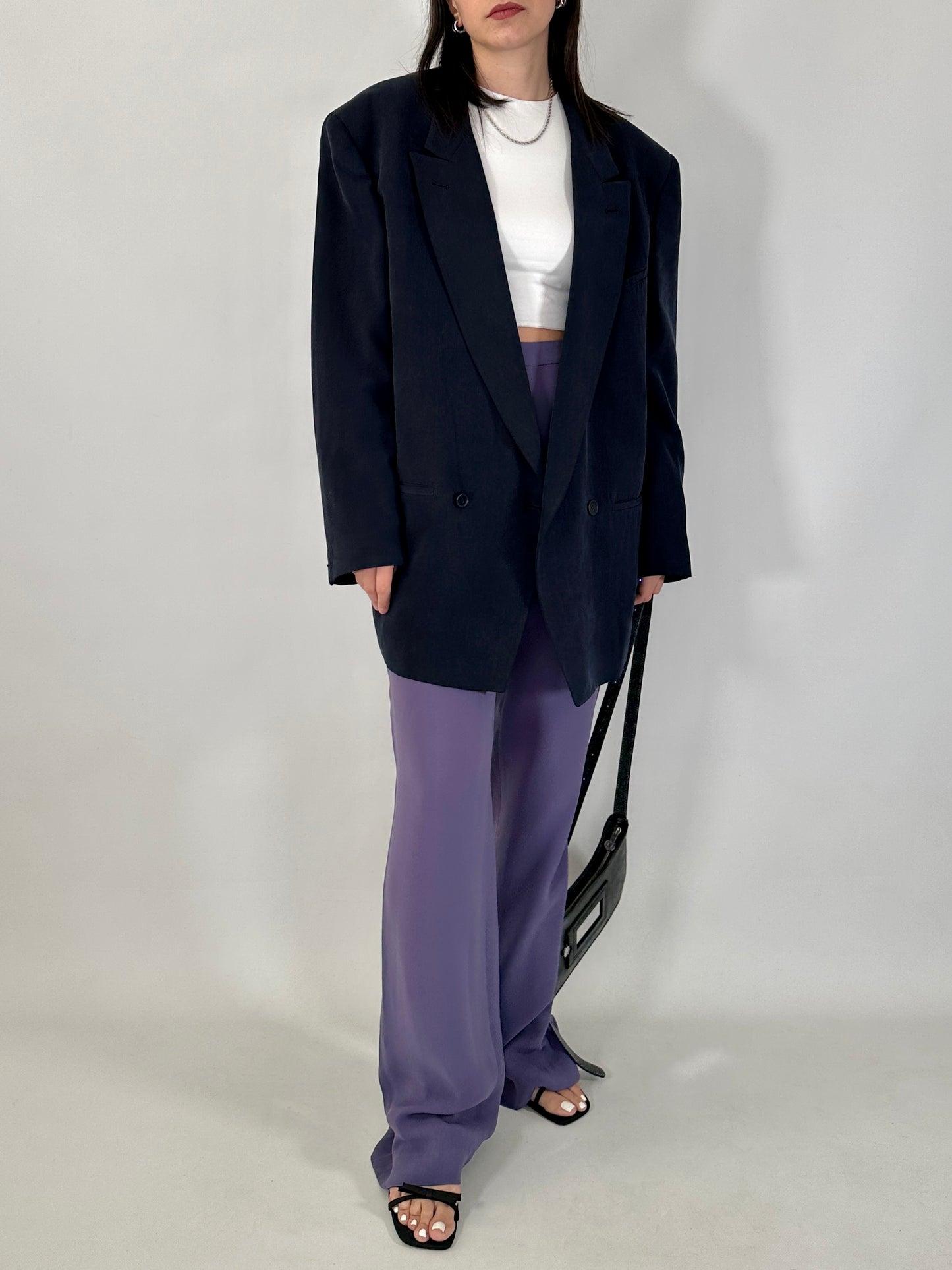 Vintage Byblos oversized silk blazer
