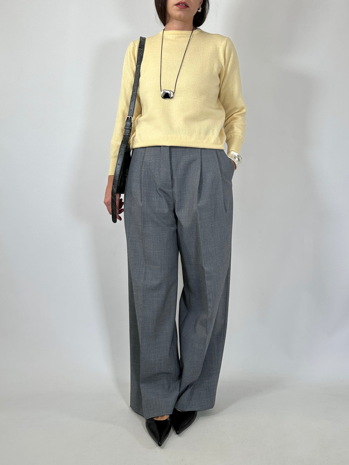 Butter Yellow Lambswool Sweater