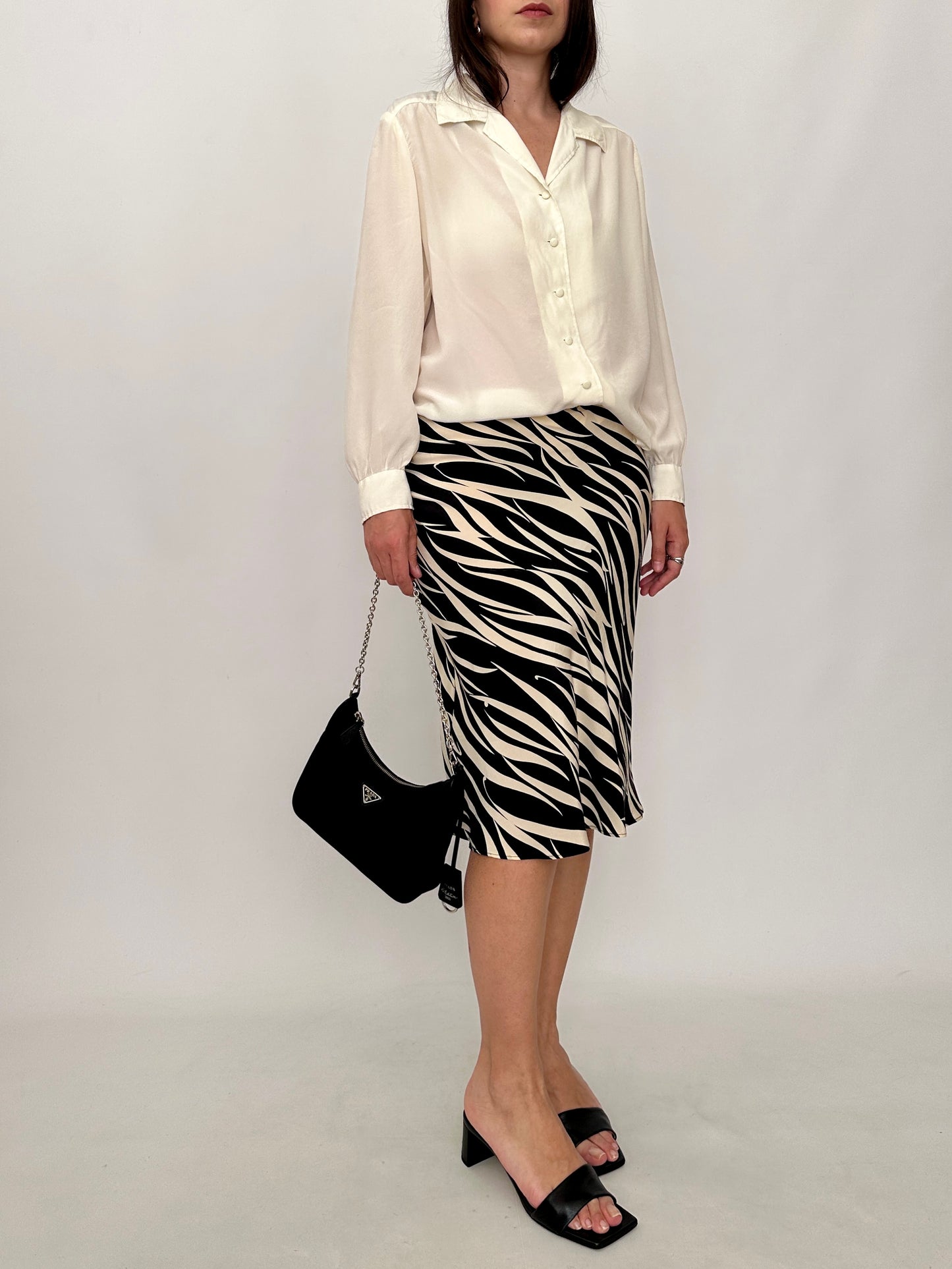 Vintage Ivory Silk Shirt