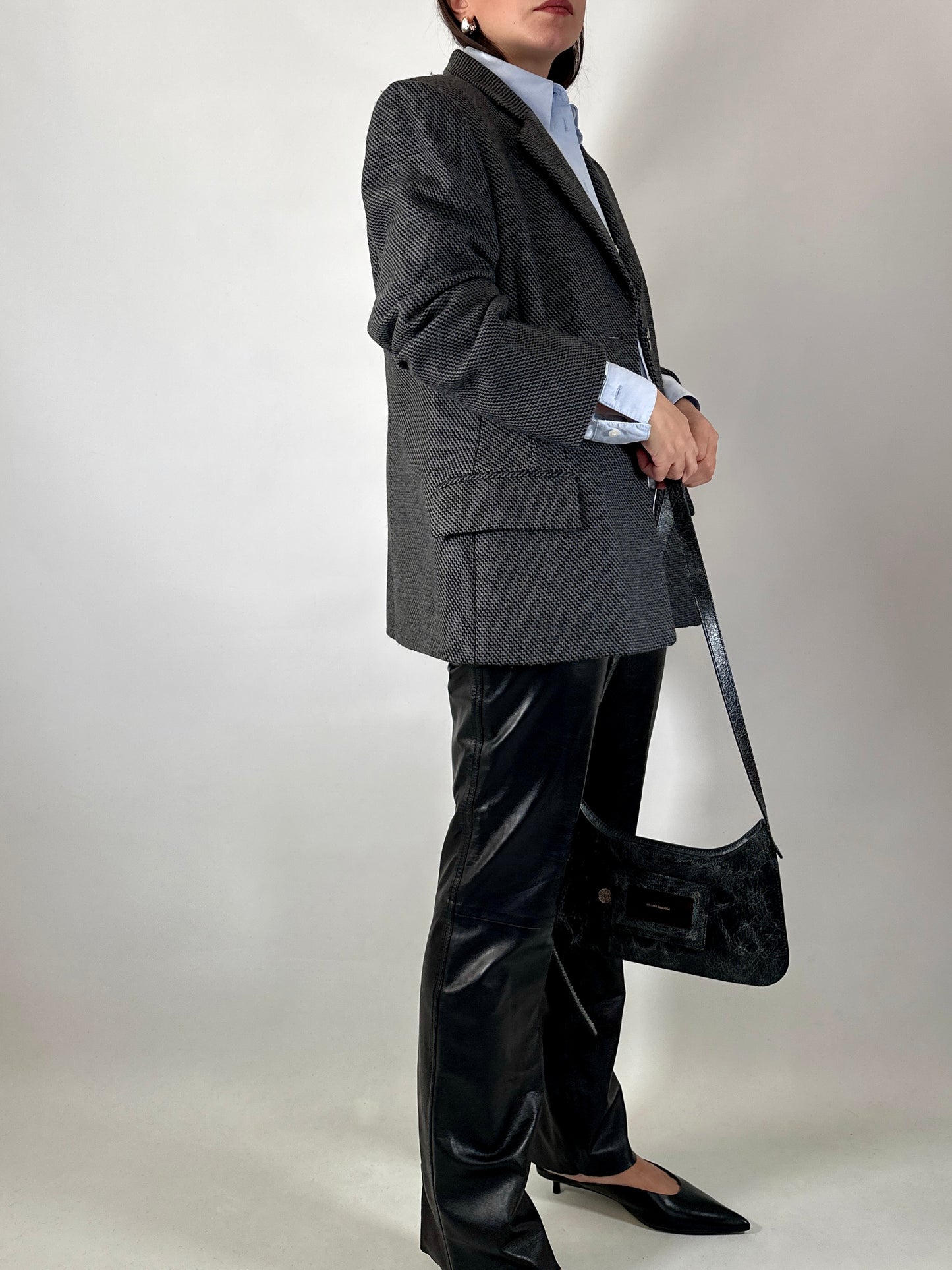 Vintage Ferré textured wool jacket