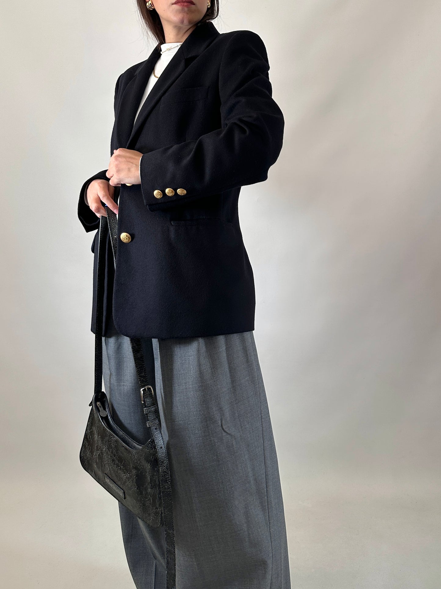 Vintage cashmere blend blazer
