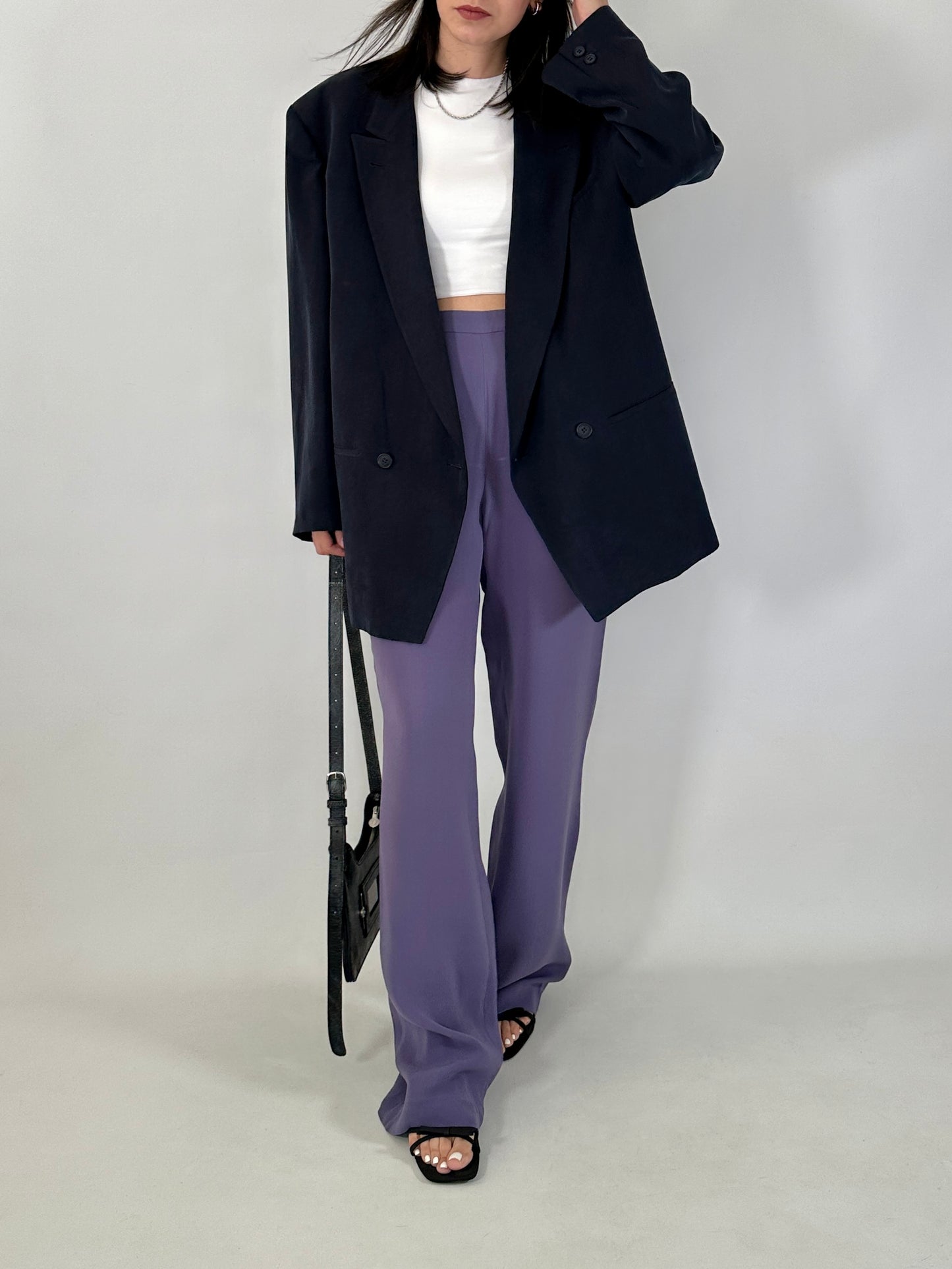 Vintage Byblos oversized silk blazer