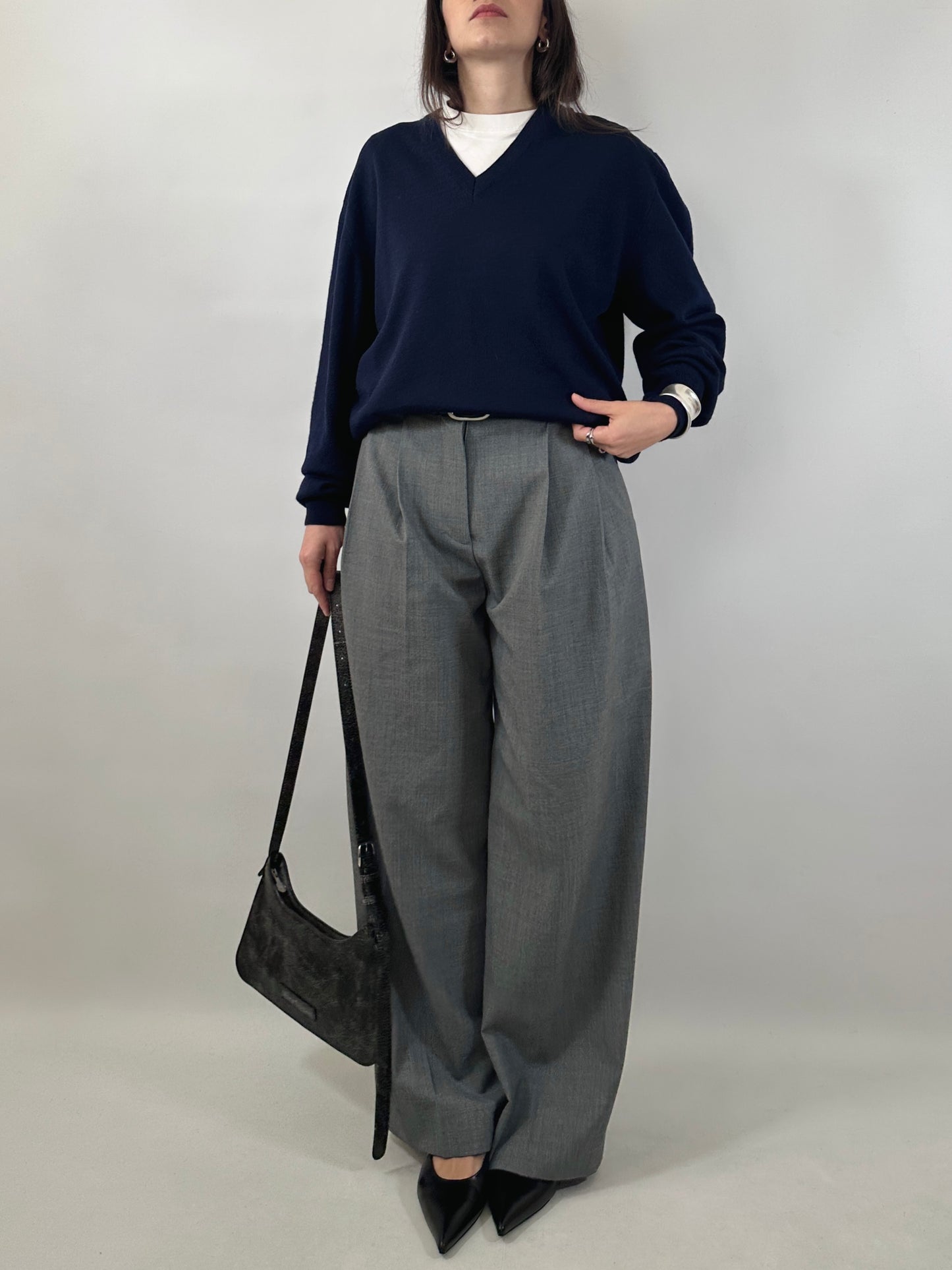 Relaxed Light Merino V-Neck Sweater