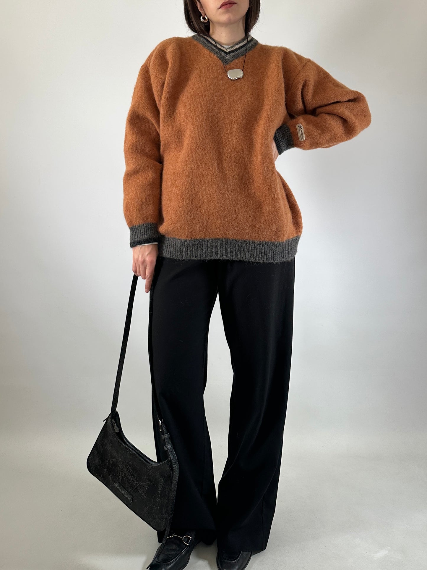 Columbia Sportswear 90s Shetland wool sweater