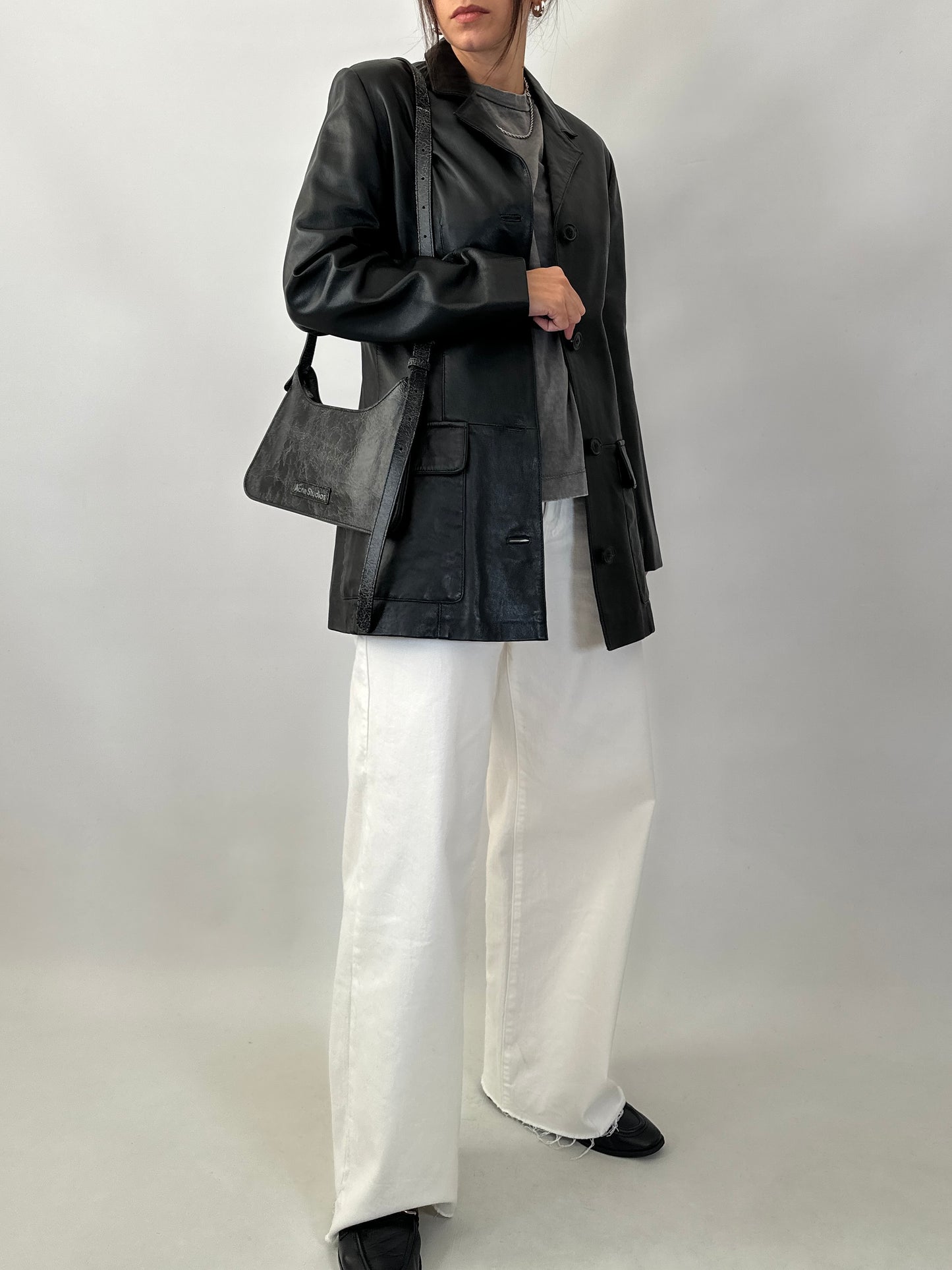 Soft lambskin leather jacket