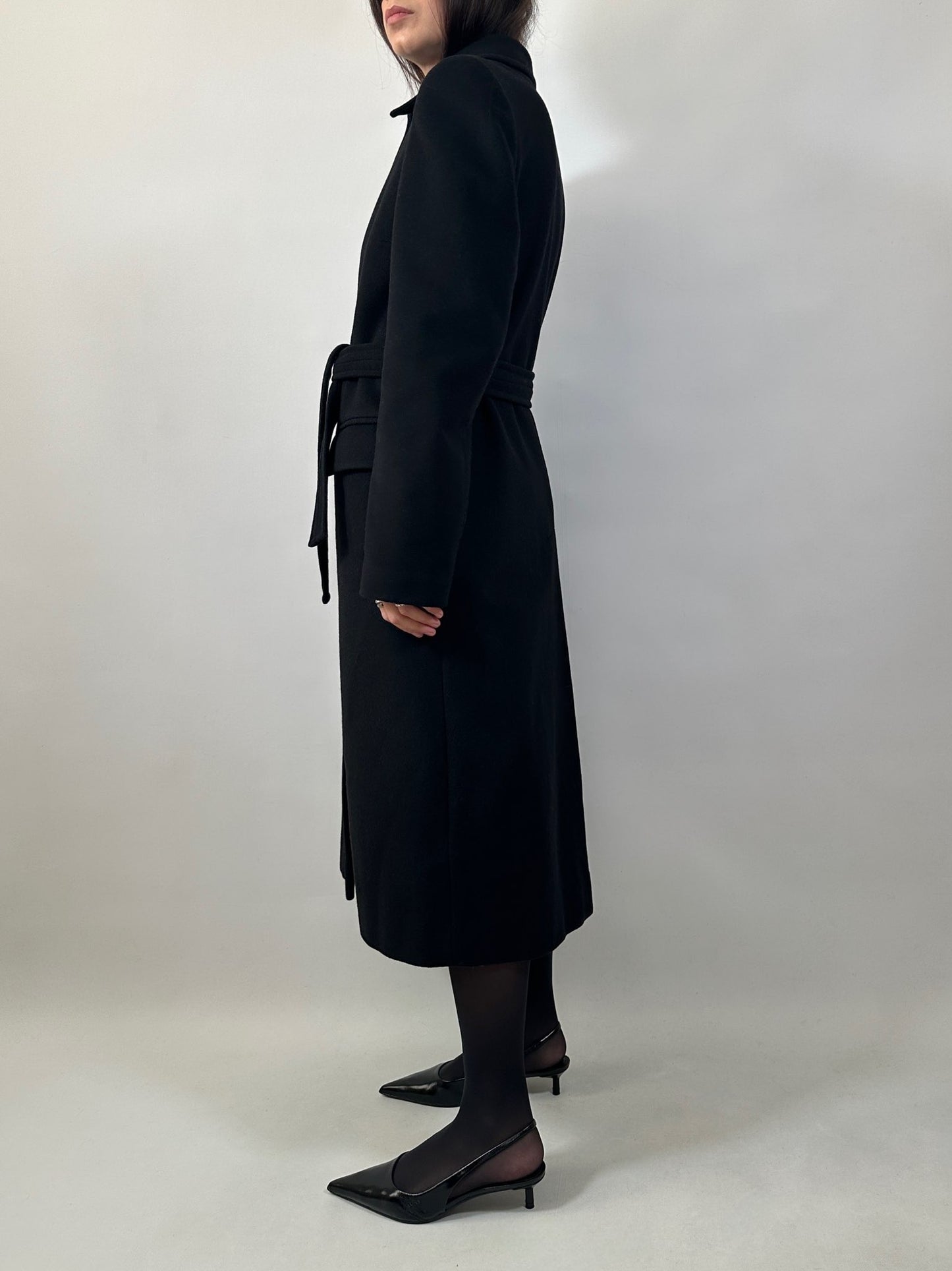 Classic Belted Wool and Cashmere Coat